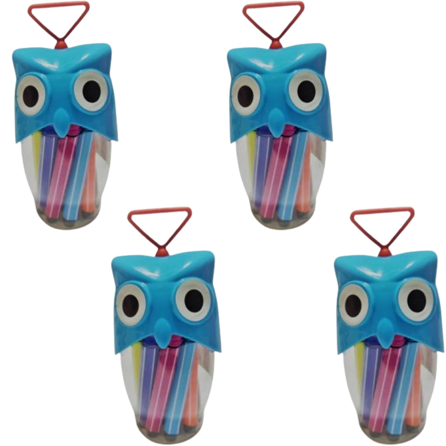 Sketch Pen with Owl Design | Sketch Pen Stationary Kit -For Birthday Party Return Gift - apkamart #Style_Pack of 4
