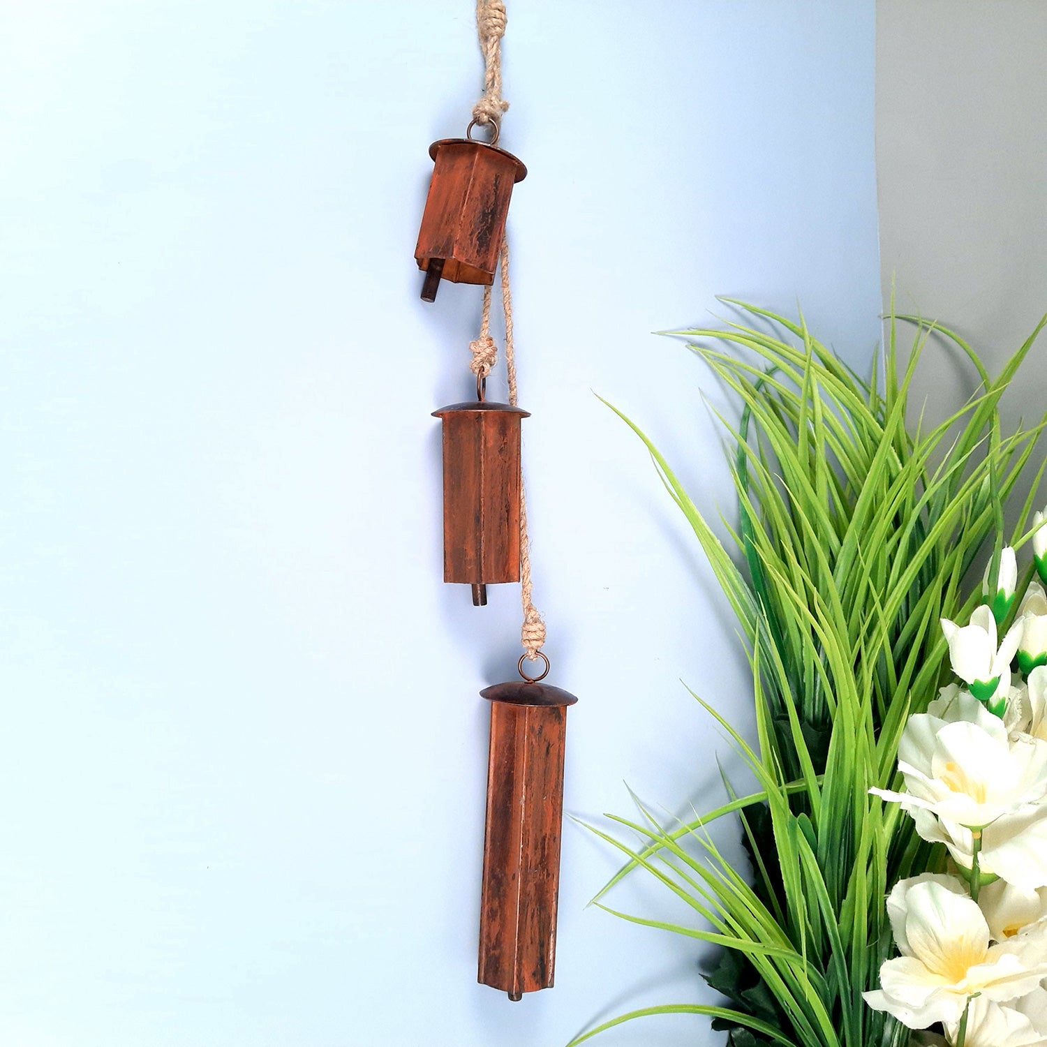 Windchime Hangings - Cow Bell Design | Wind Chimes for Fengshui - for Vastu, Balcony, Garden, Good Luck, Home Decor & Gifts - 25 Inch