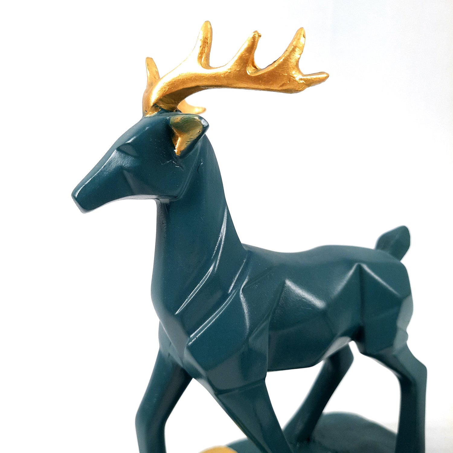 Deer Couple Showpiece | Reindeer Statue | Animal Figurines - for Home Decor, Garden, Balcony, Living Room & Gifts - Pack of 2 - apkamart #Color_Blue