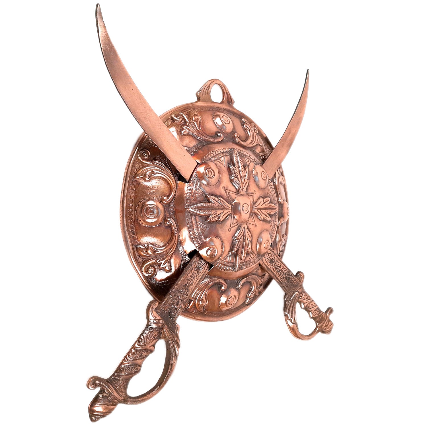 Dhal Talwar Wall Hanging | Sword & Shield Wall Mount Hangings - For Home, Living Room, Wall Decor & Gifts - 21 Inch