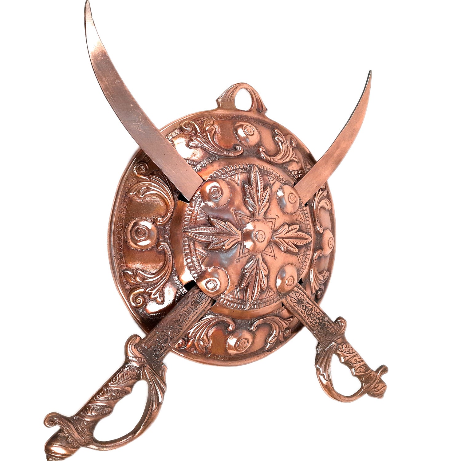 Dhal Talwar Wall Hanging | Sword & Shield Wall Mount Hangings - For Home, Living Room, Wall Decor & Gifts - 21 Inch