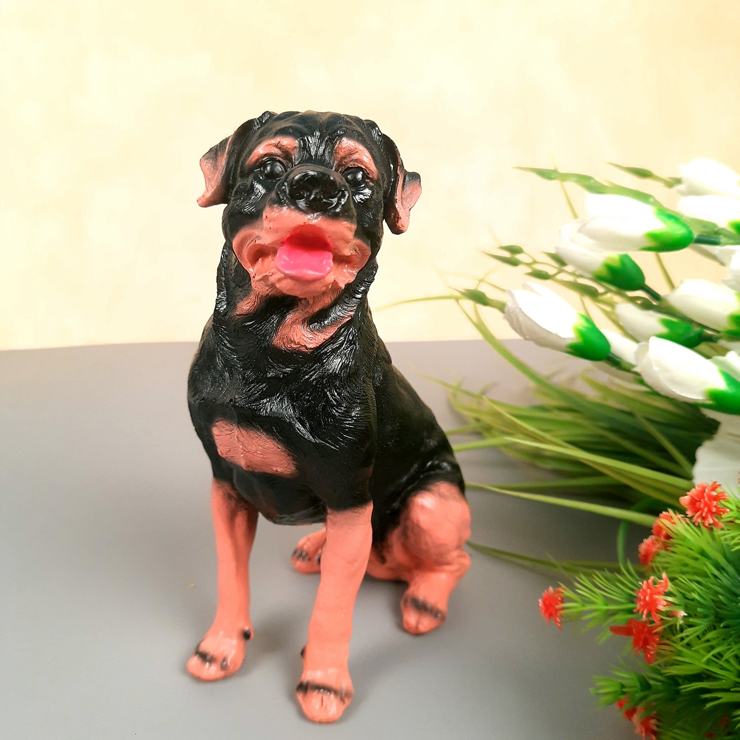 Dog Showpiece Statue | Animal Figurines | Home Decor Showpieces - Home, Table, Living Room, Indoor/Outdoor, Garden Decor & Gift - Apkamart #Style_Style 5
