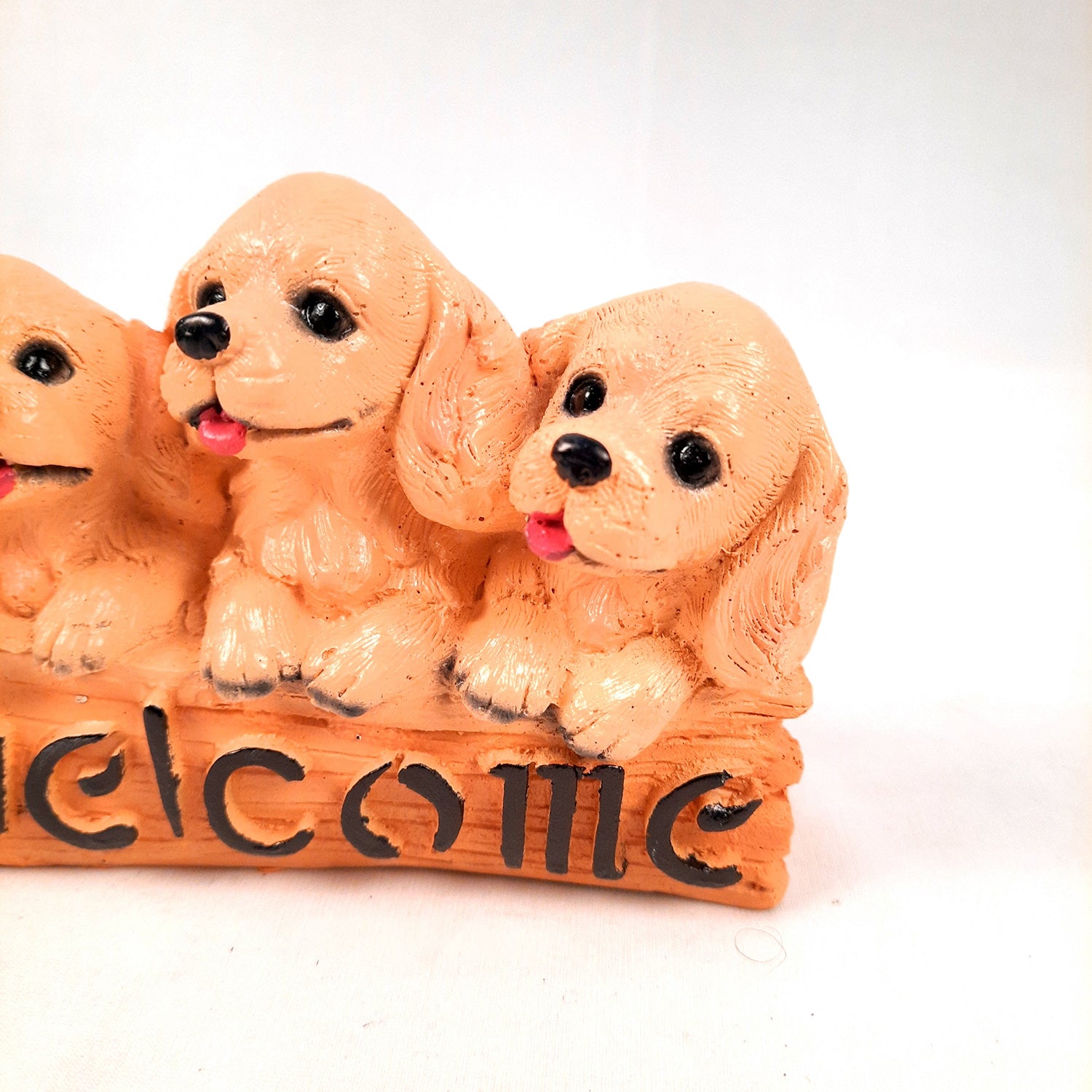 Welcome Dog Showpiece Statue | Animal Figurine - for Door, Entrance, Living Room, Kitchen Decor, House Warming Gifts - 6 Inch - Apkamart #Style_Design 2