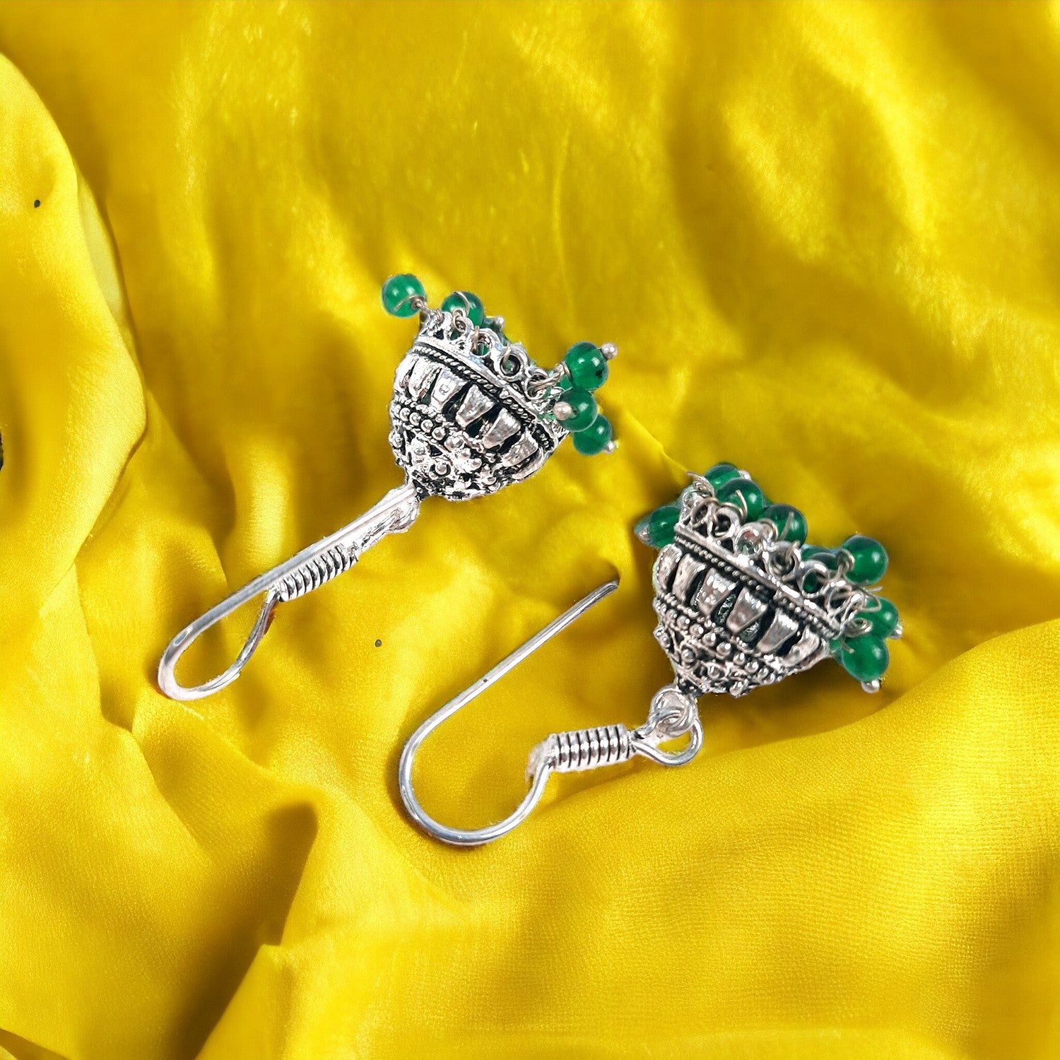 Earrings Jhumka - for Girls and Women | Oxidised Jewelry | Latest Stylish Fashion Jewellery | Gifts for Her, Friendship Day, Valentine's Day Gift - Apkamart