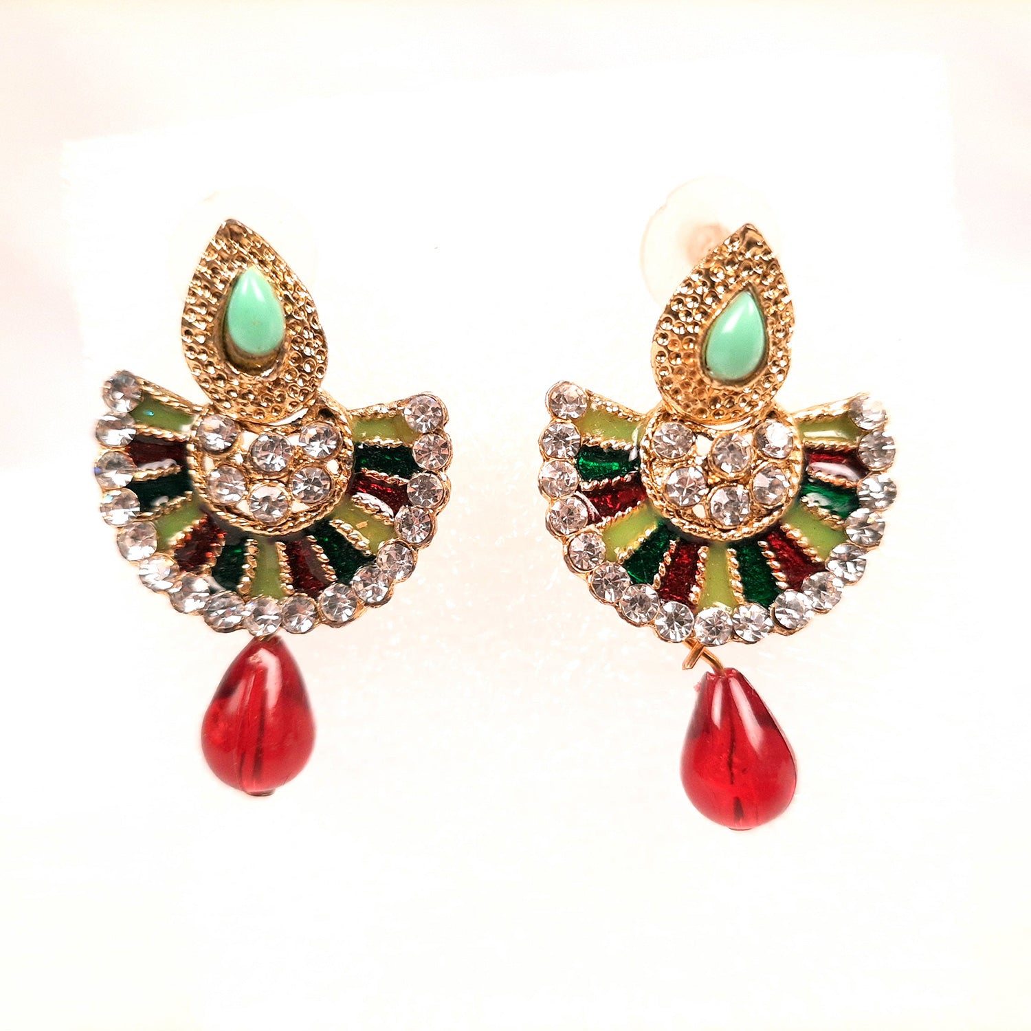 Earring Stud - Multicolour Floral Drop Earrings - for Girls and Women | Latest Stylish Fashion Jewellery | Gifts for Her, Friendship Day, Valentine's Day Gift - apkamart