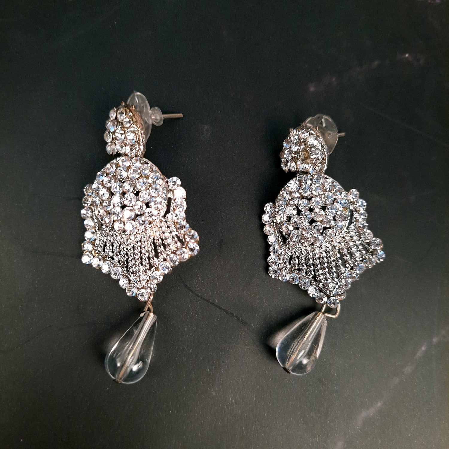 Earrings Dangle Chandelier - for Women & Girls | American Diamond Jewelry | Latest Stylish Fashion Jewellery | Gifts for Her, Friendship Day, Valentine's Day Gift - apkamart