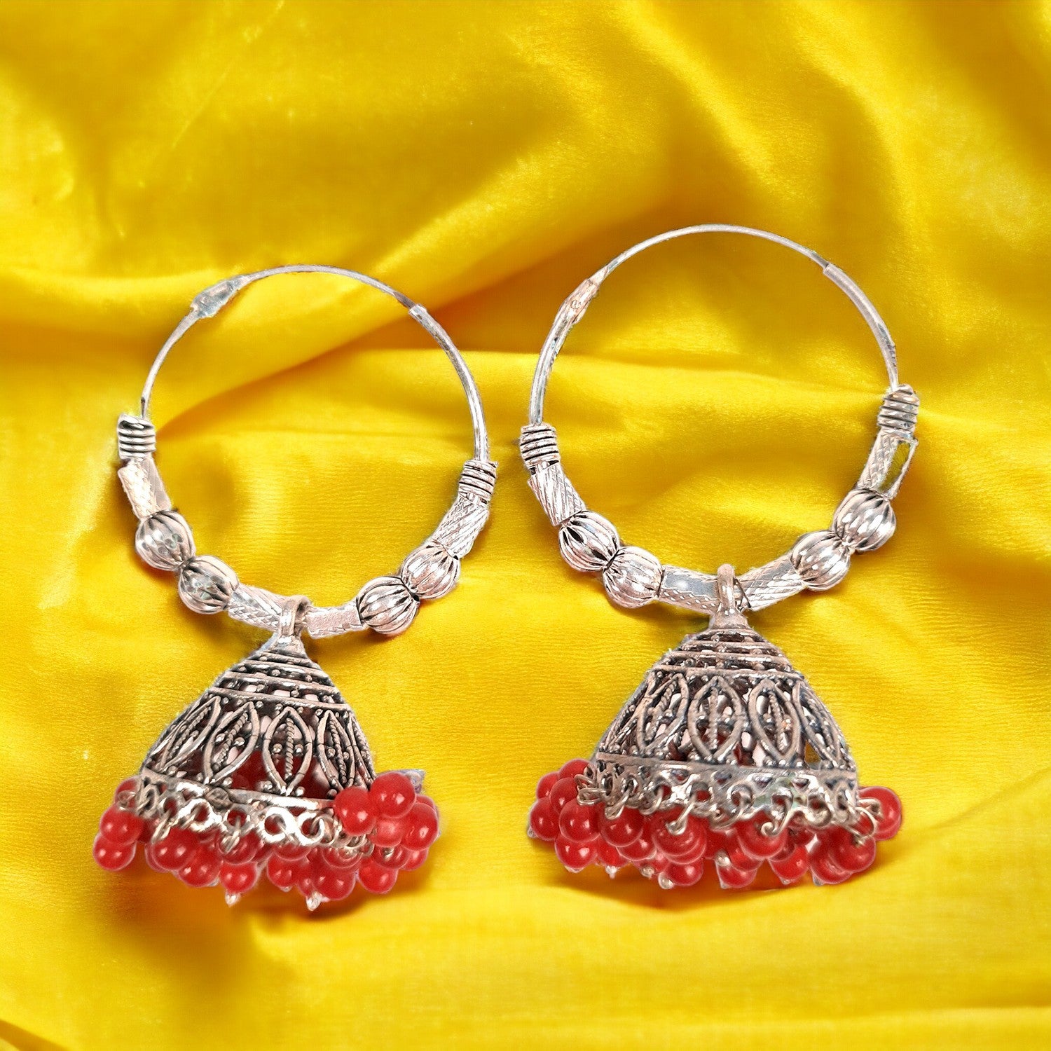 Flipkart.com - Buy fashion jewlery Jhumki oxidized earrings Metal Chandbali Earring  Online at Best Prices in India