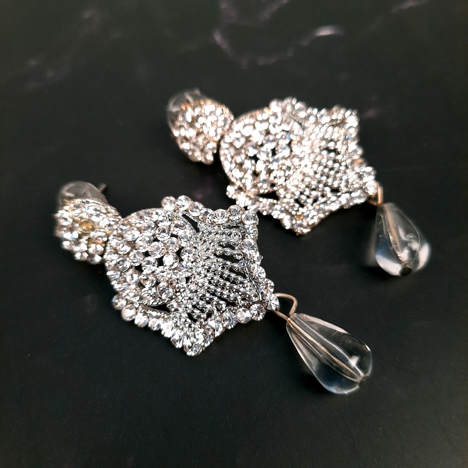Earrings Dangle Chandelier - for Women & Girls | American Diamond Jewelry | Latest Stylish Fashion Jewellery | Gifts for Her, Friendship Day, Valentine's Day Gift - apkamart