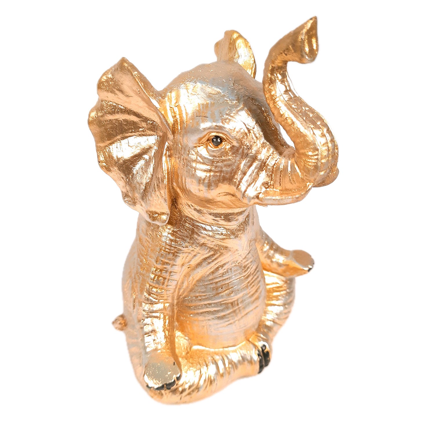 Elephant Statue - In Yoga Pose Showpiece Set | Elephant Figurines for Vastu & Good Luck - for Home Decor, Living Room, Office Desk & Gifts - Pack of 3 - Apkamart