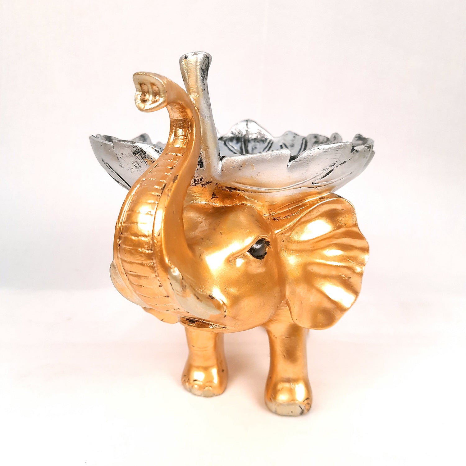 Elephant Statue Showpiece Set | Elephant Figurines for Vastu & Good Luck - for Home Decor, Living Room, Office Desk & Gifts