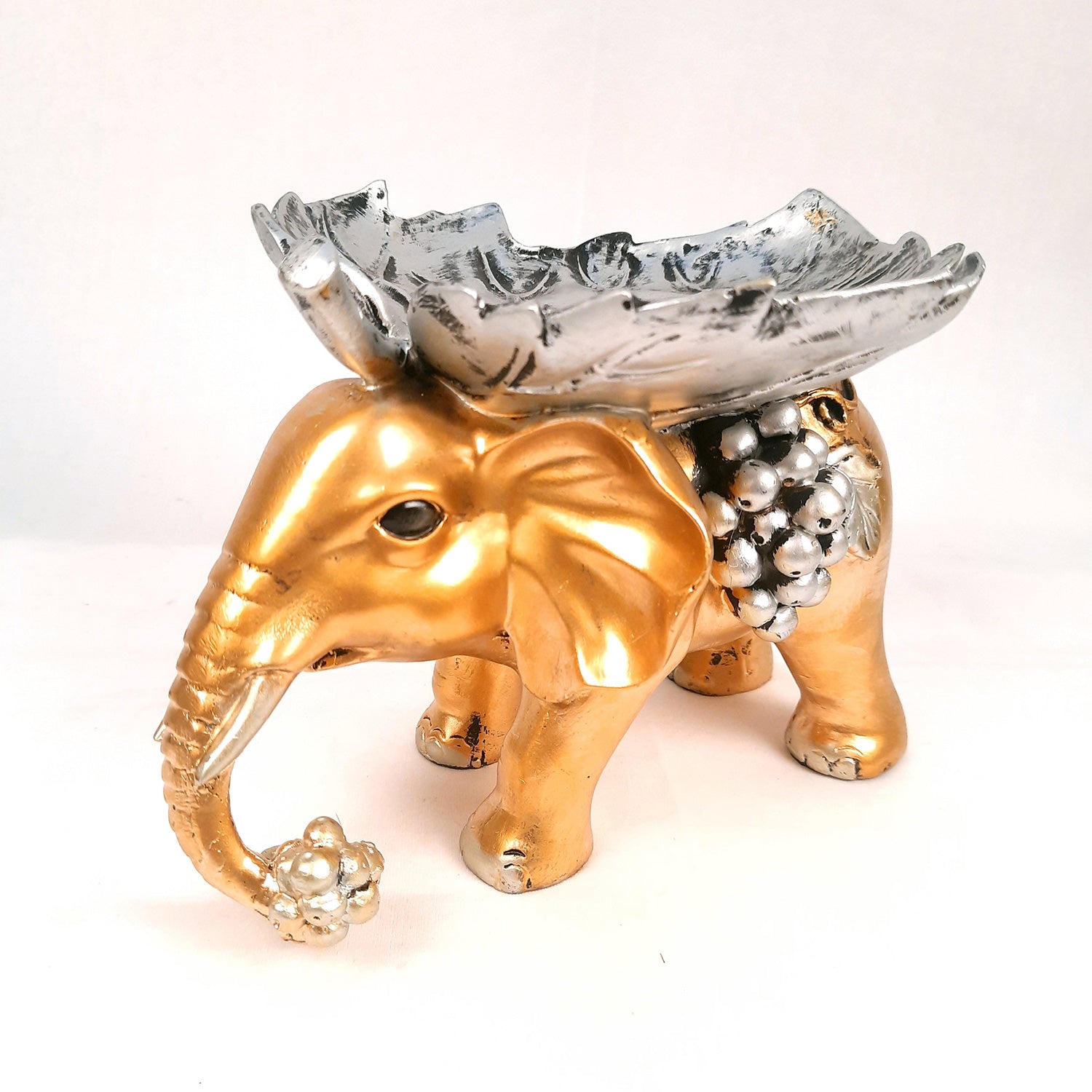 Elephant Statue Showpiece Set | Elephant Figurines for Vastu & Good Luck - for Home Decor, Living Room, Office Desk & Gifts