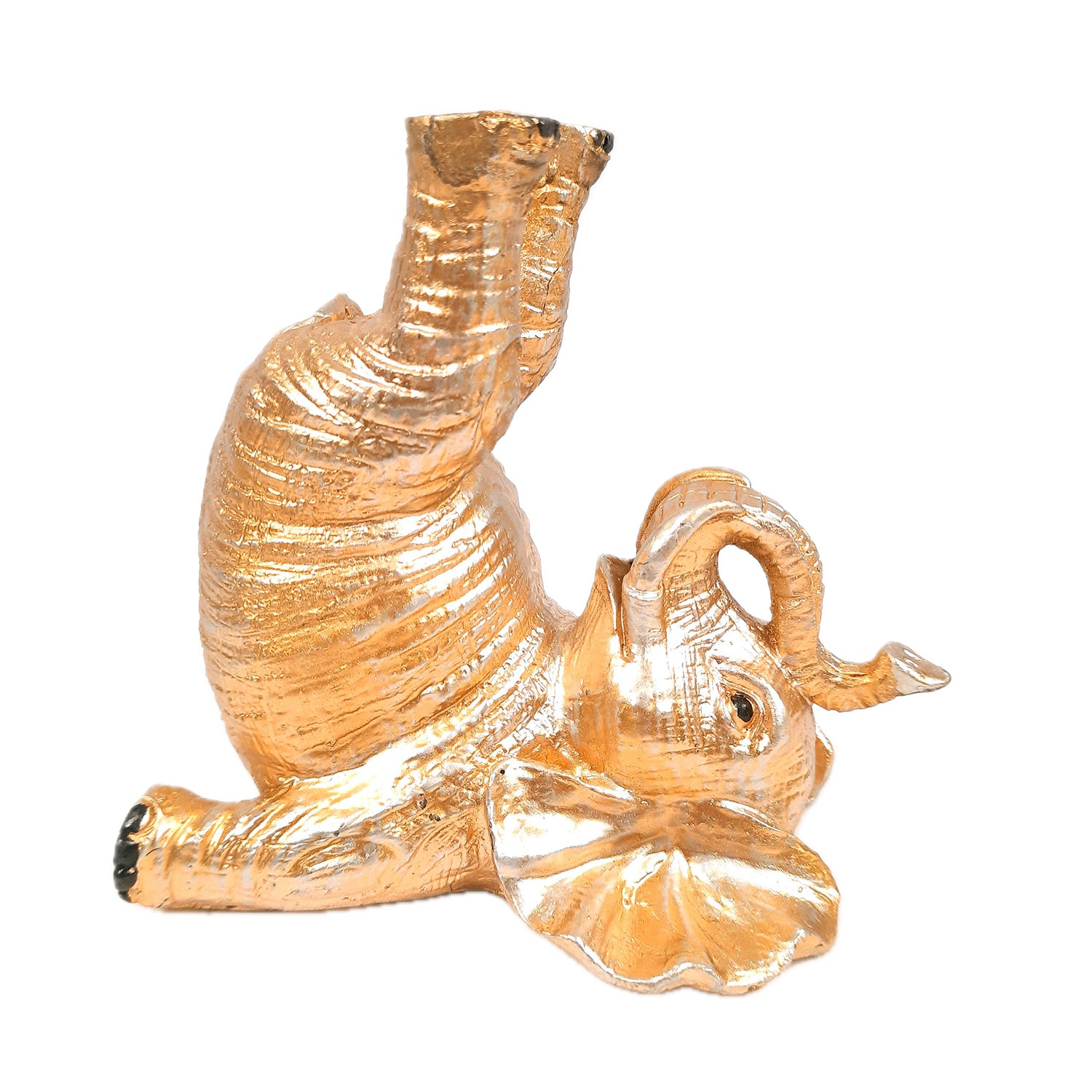 Elephant Statue - In Yoga Pose Showpiece Set | Elephant Figurines for Vastu & Good Luck - for Home Decor, Living Room, Office Desk & Gifts - Pack of 3 - Apkamart