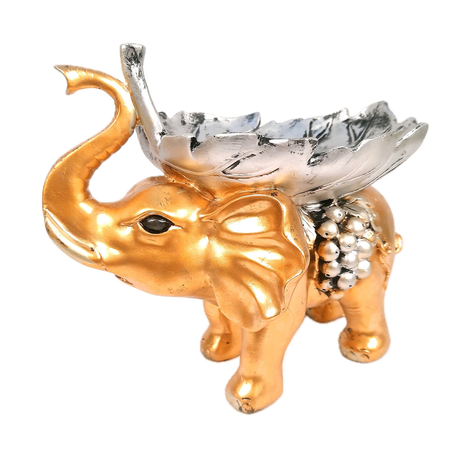 Elephant Statue Showpiece Set | Elephant Figurines for Vastu & Good Luck - for Home Decor, Living Room, Office Desk & Gifts