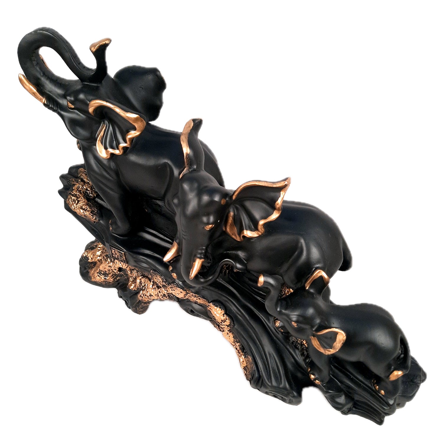 Elephant Statue Showpiece | Elephant Figurines for Vastu & Good Luck - for Home Decor, Living Room, Office Desk & Gifts - 17 inch - apkamart