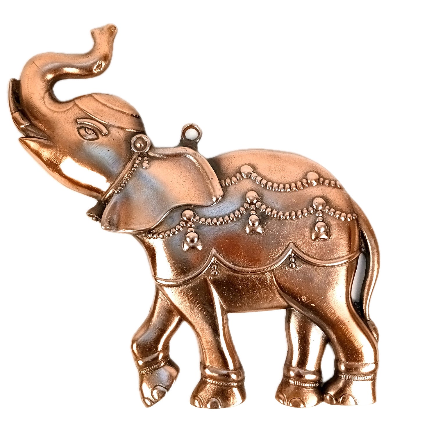 Elephant Wall Hanging | Metal Wall Art - For Vastu, Entrance, Home, Temple, Living Room Decor & Gifts- 13 Inch (Pack Of 2) - Apkamart