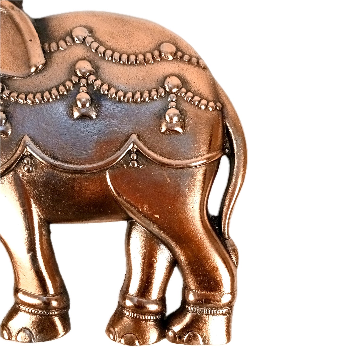 Elephant Wall Hanging | Metal Wall Art - For Vastu, Entrance, Home, Temple, Living Room Decor & Gifts- 13 Inch (Pack Of 2) - Apkamart