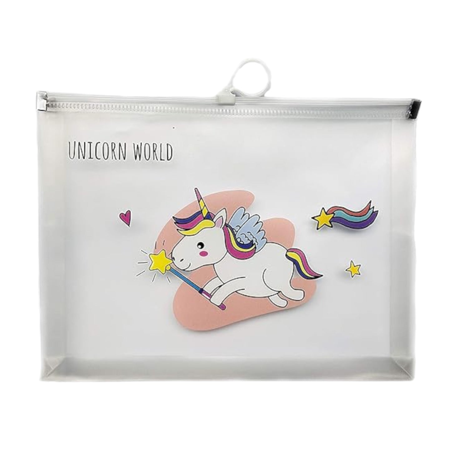 Unicorn A5 Zip Folder for Documents Return Gift | Small Zip Folder for Kids (Pack of 3)