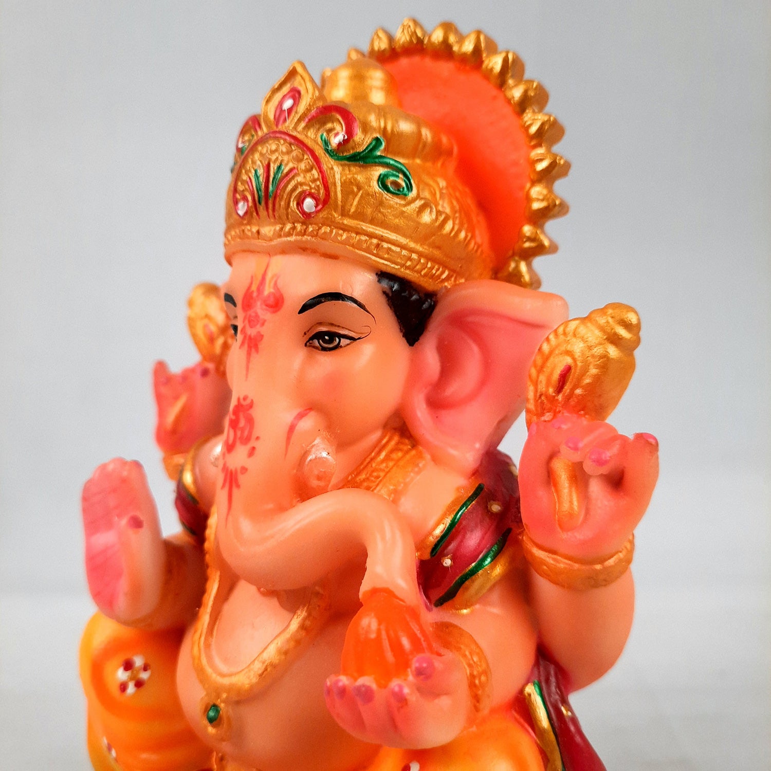 Ganesh Statue | Lord Ganesha Idol | Ganpati Murti - for Home, Puja, Living Room, Entrance, Office Desk, Table Decor & Gifts - 7 Inch - Apkamart