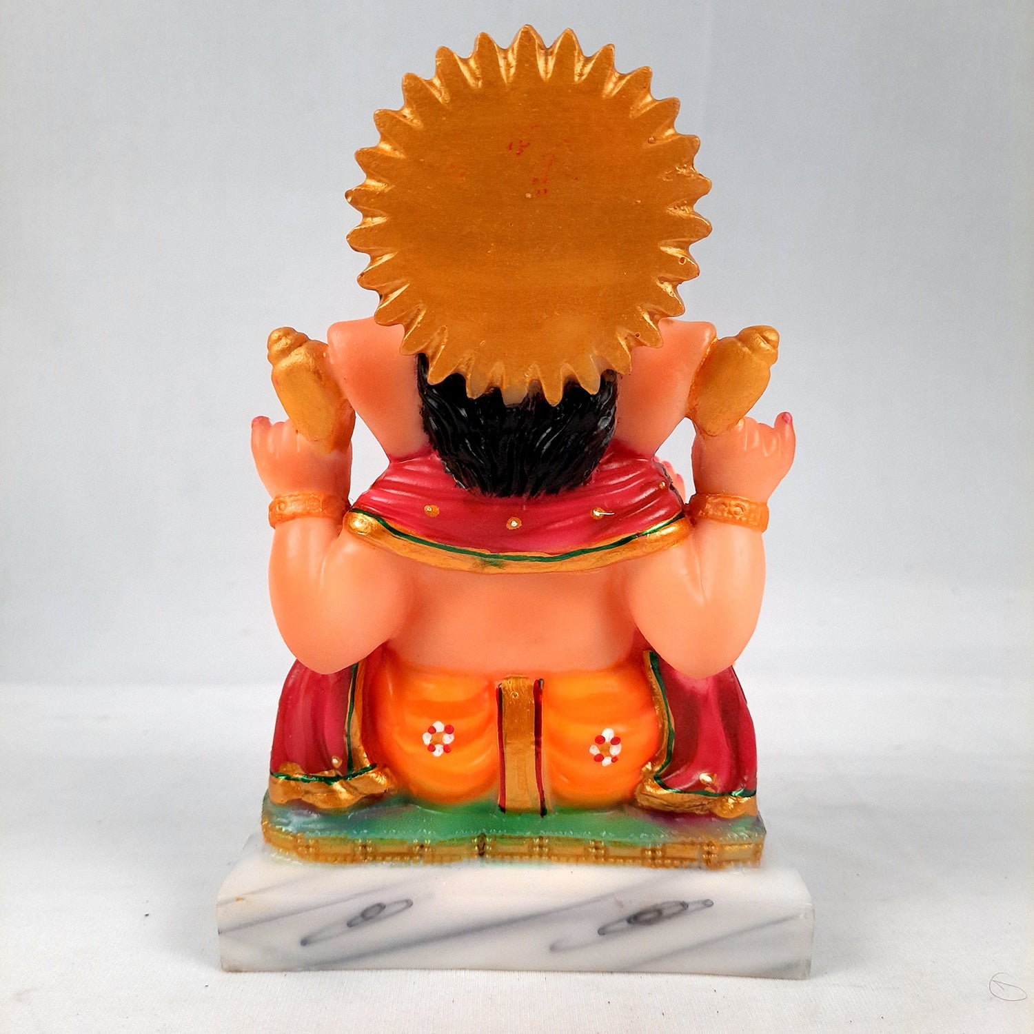 Ganesh Statue | Lord Ganesha Idol | Ganpati Murti - for Home, Puja, Living Room, Entrance, Office Desk, Table Decor & Gifts - 7 Inch - Apkamart