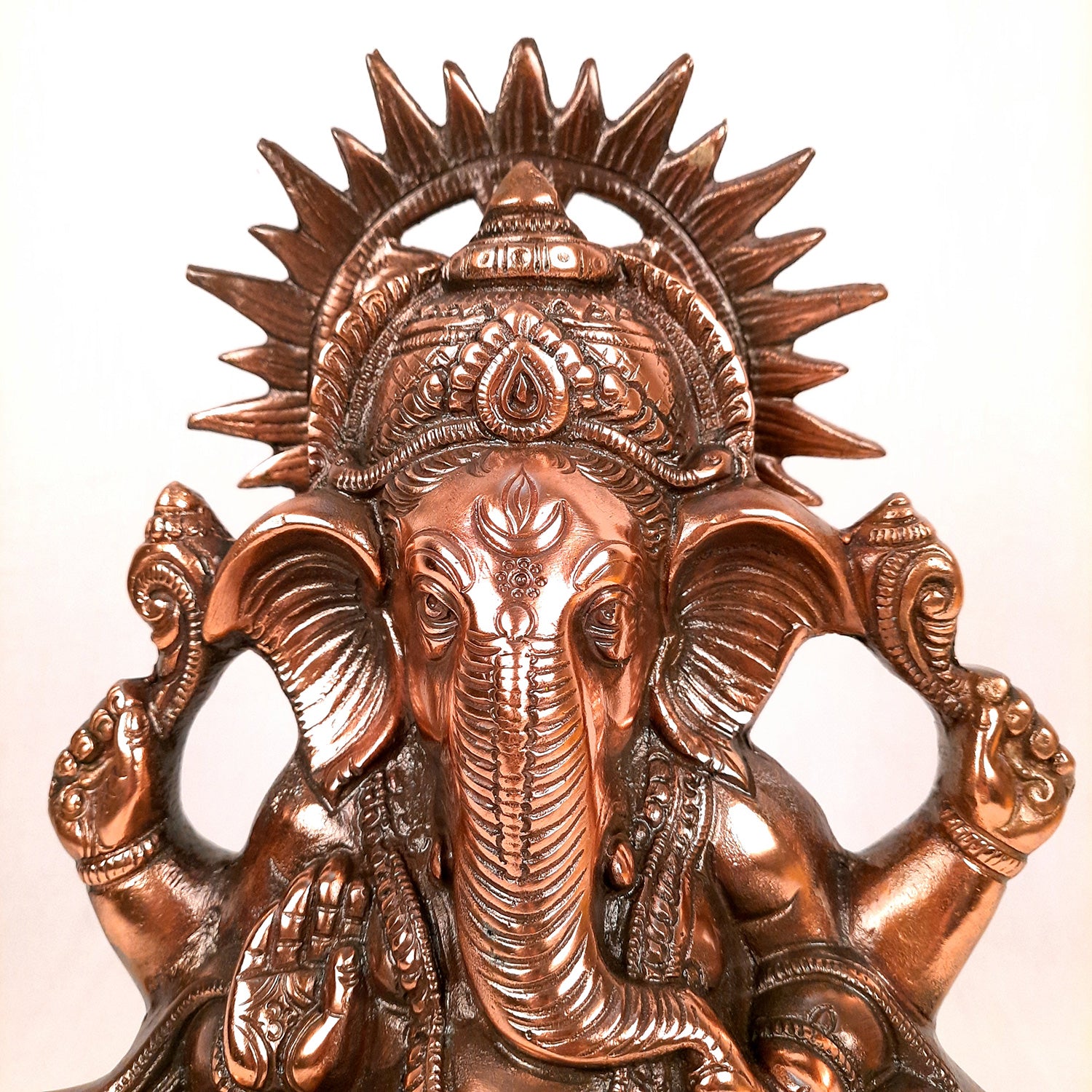 Ganesh Statue | Ganesha Idol Murti - for Puja, Home, Living Room Decor | Religious & Spiritual Art | Diwali & Housewarming Gift - 14 Inch - Apkamart