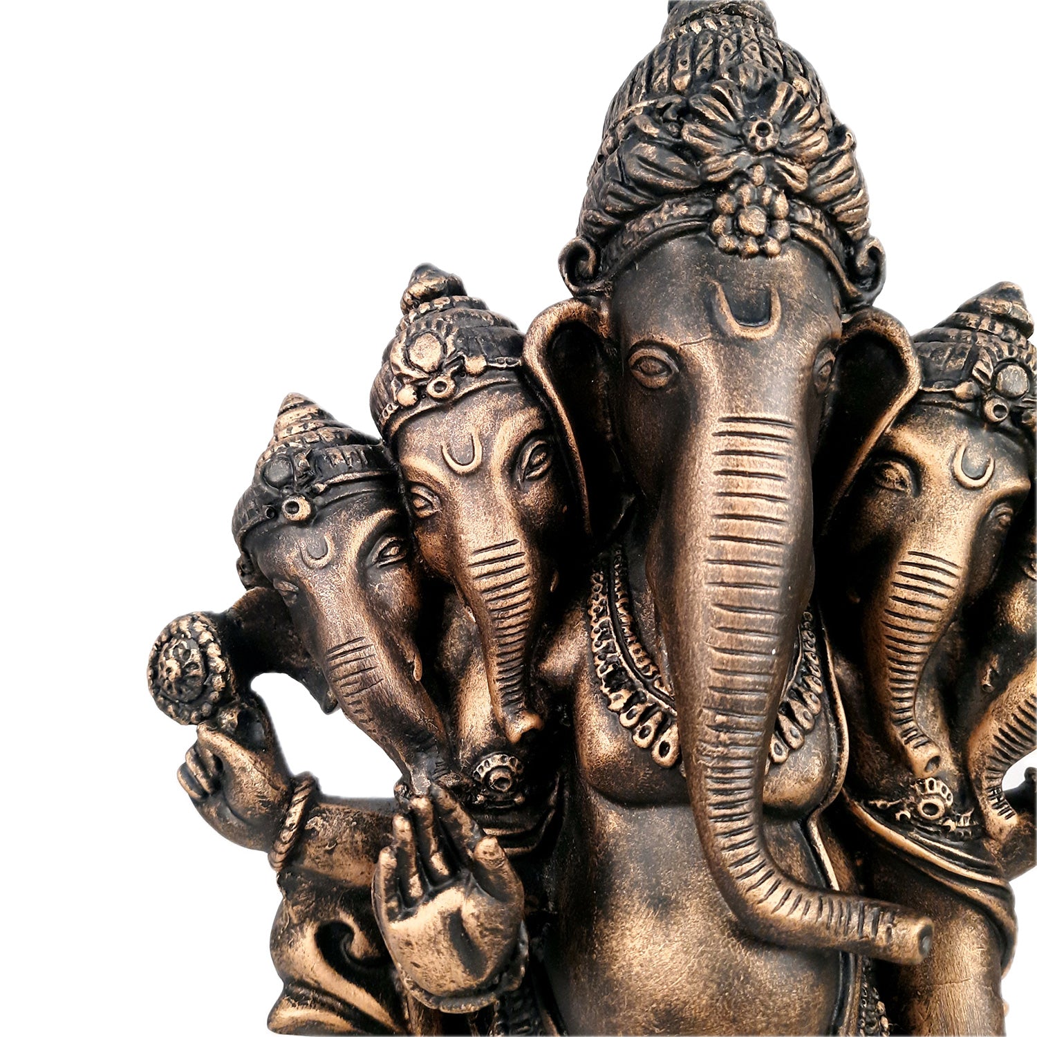 Panchmukhi Ganesh Idol | Big Lord Ganesha Statue Murti - for Puja, Home & Entrance Living Room Decor & Gift - 18 Inch - apkamart #Color_Black