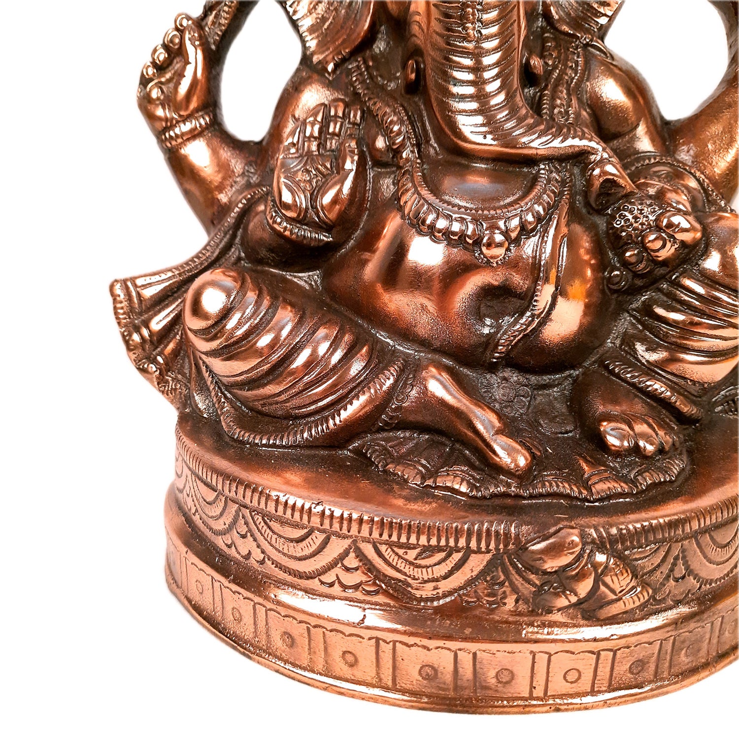 Ganesh Statue | Ganesha Idol Murti - for Puja, Home, Living Room Decor | Religious & Spiritual Art | Diwali & Housewarming Gift - 14 Inch - Apkamart