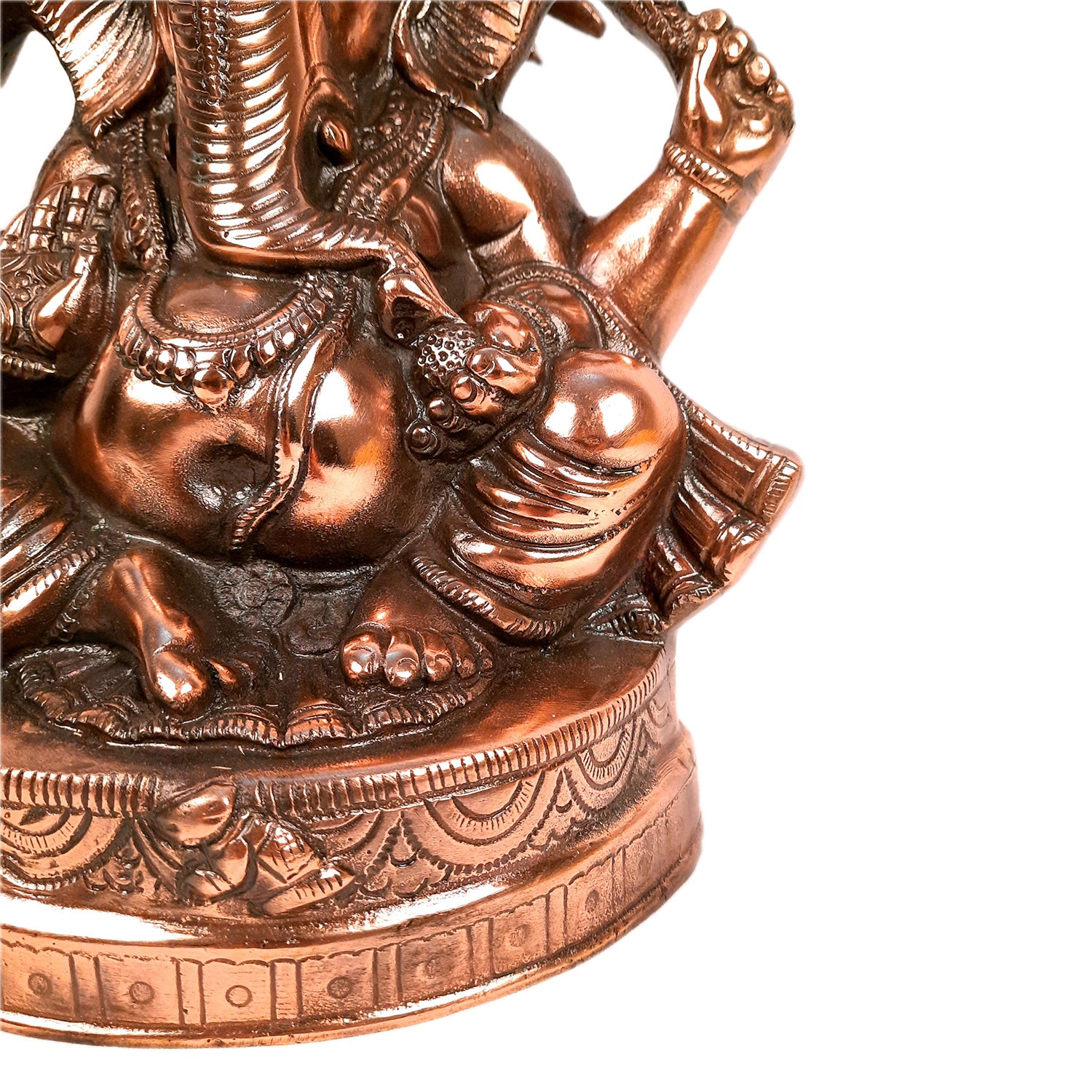 Ganesh Statue | Ganesha Idol Murti - for Puja, Home, Living Room Decor | Religious & Spiritual Art | Diwali & Housewarming Gift - 14 Inch - Apkamart