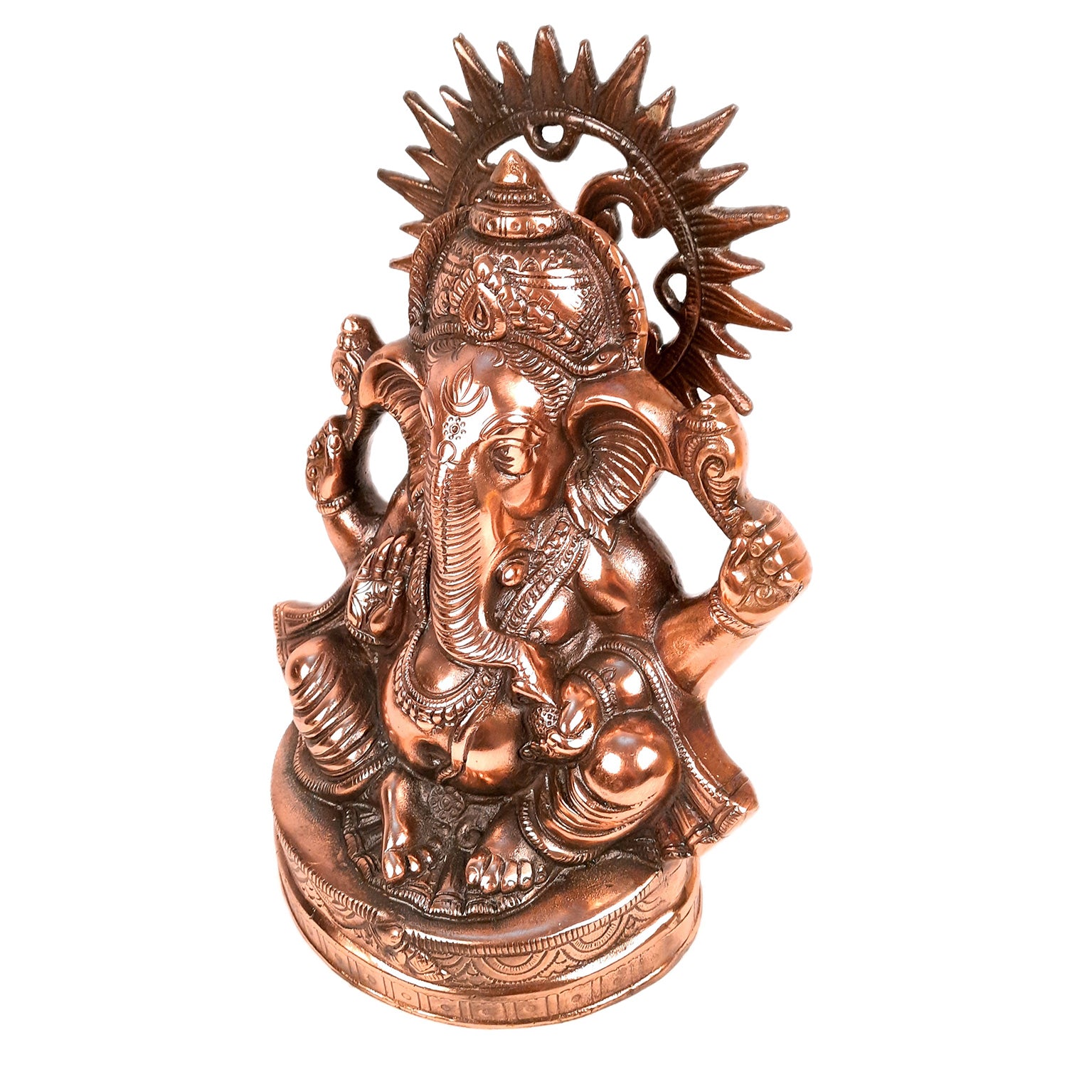 Ganesh Statue | Ganesha Idol Murti - for Puja, Home, Living Room Decor | Religious & Spiritual Art | Diwali & Housewarming Gift - 14 Inch - Apkamart