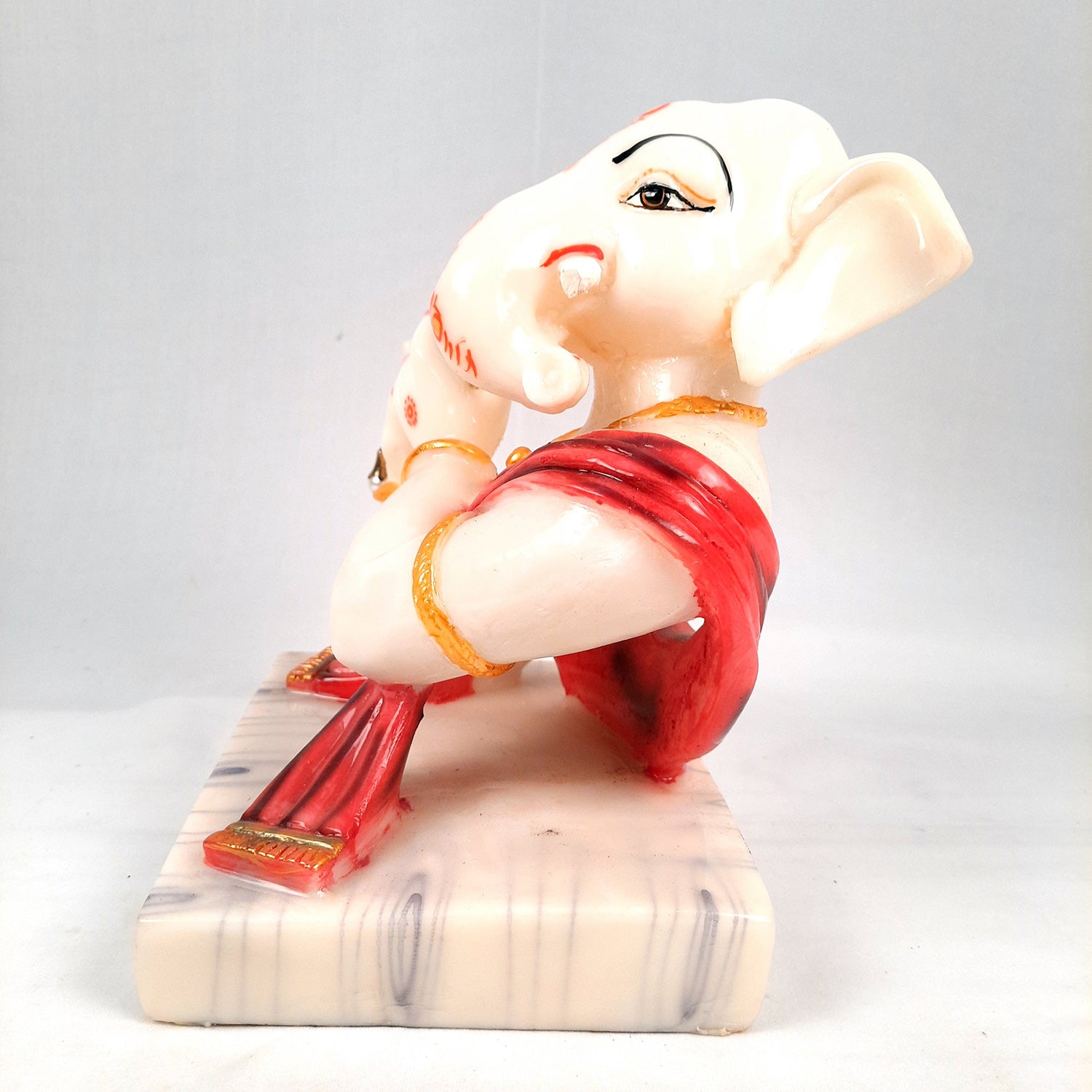 Ganesh Statue | Ganesha Idol Murti - for Puja, Home, Office Desk, Table, Living Room Decor | Diwali & Housewarming Gift - 10 Inch - apkamart