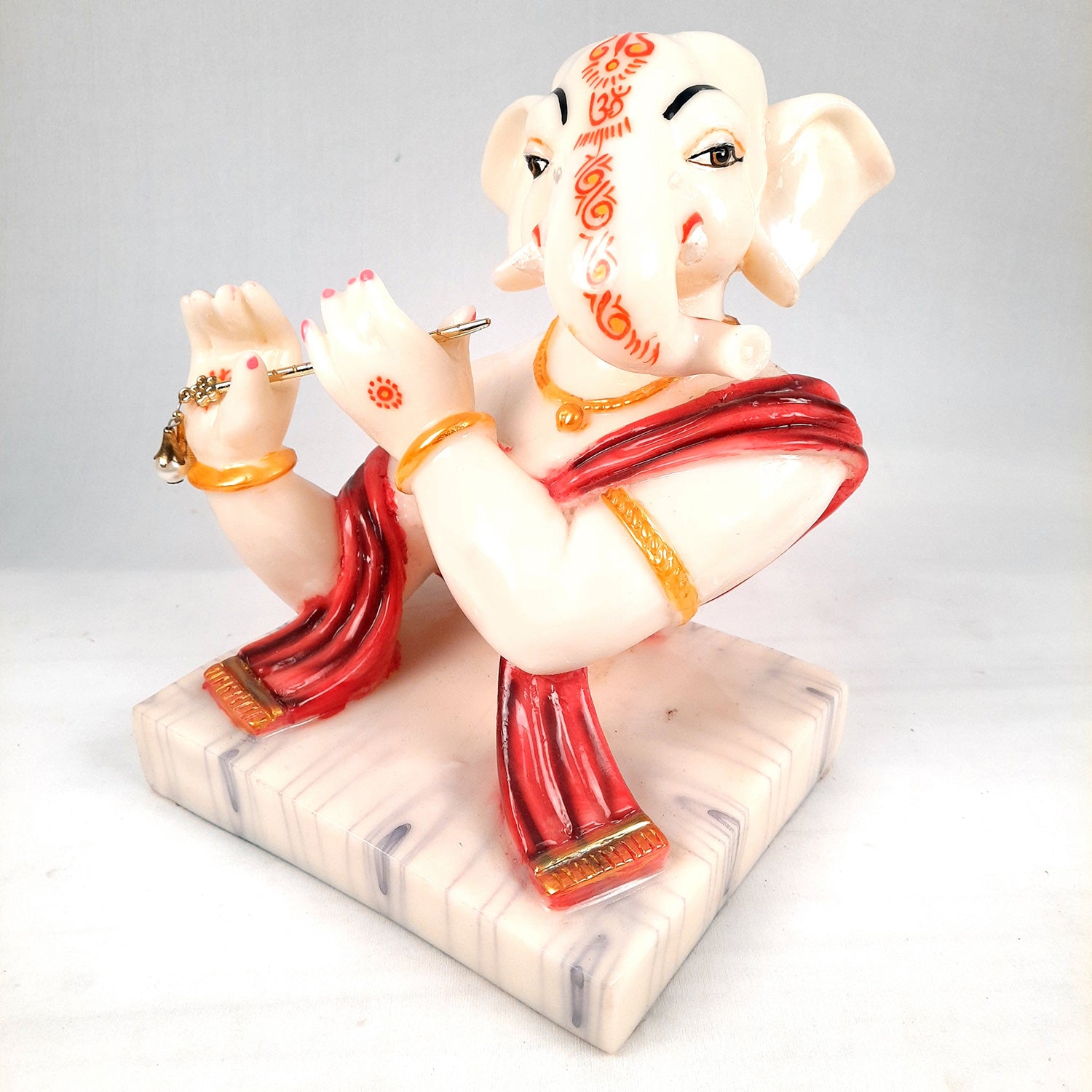 Ganesh Statue | Ganesha Idol Murti - for Puja, Home, Office Desk, Table, Living Room Decor | Diwali & Housewarming Gift - 10 Inch - apkamart