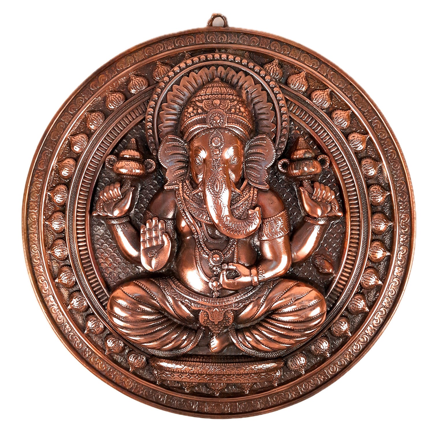 Ganesh Wall Hanging Idol In Blessing Pose | Lord Ganesha Big Wall Statue Decor - For Big Walls, Puja, Home & Entrance, Living Room & Gift - Apkamart