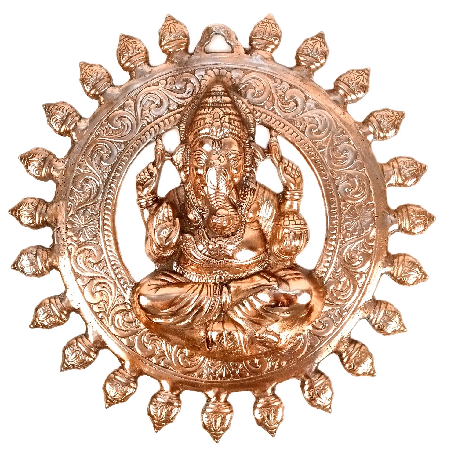 Ganesh Wall Hanging Statue | Ganesha Wall Idol for Puja, Home, Living Room Decor | Diwali & Housewarming Gift - 17 Inch - Apkamart