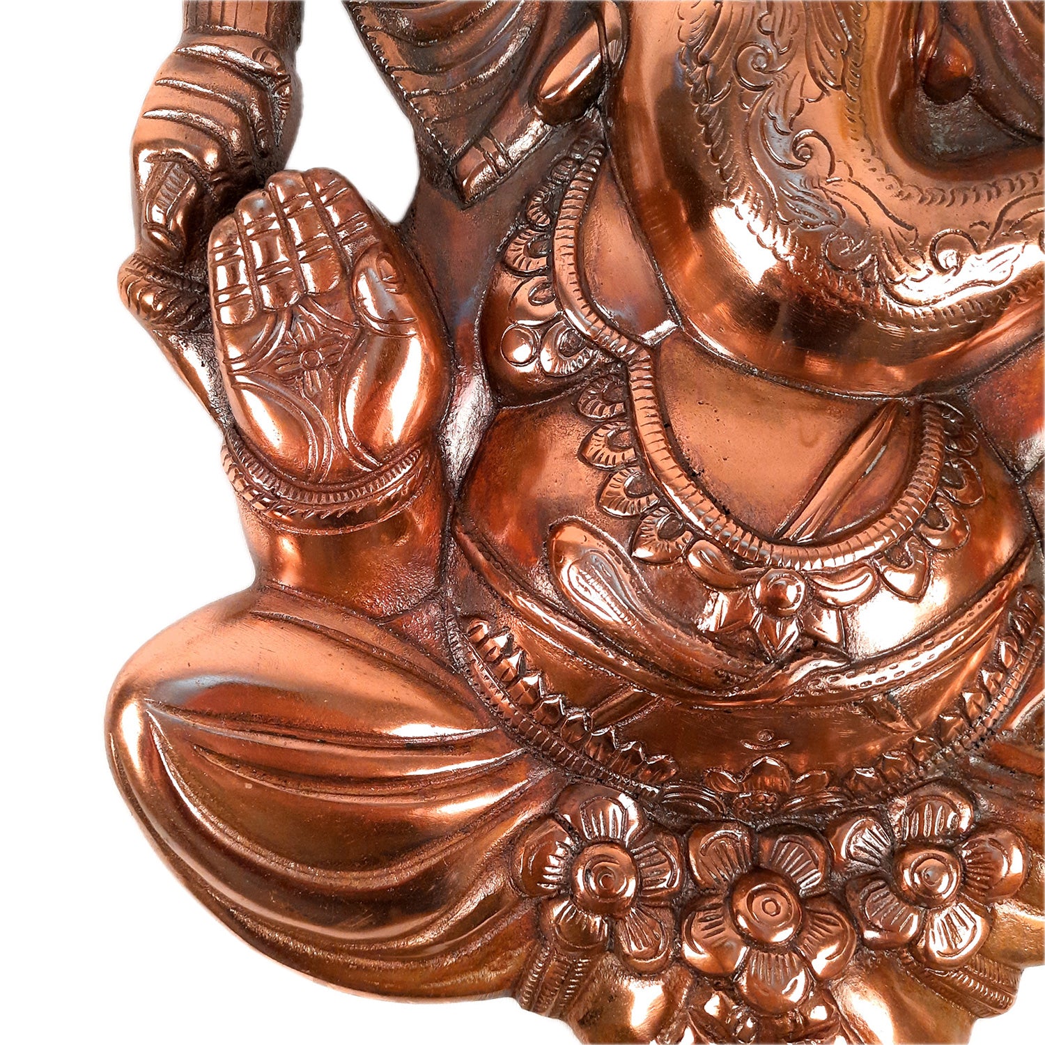 Ganesh Wall Hanging Statue | Ganesha Wall Idol for Puja, Home, Living Room Decor | Diwali & Housewarming Gift - Apkamart