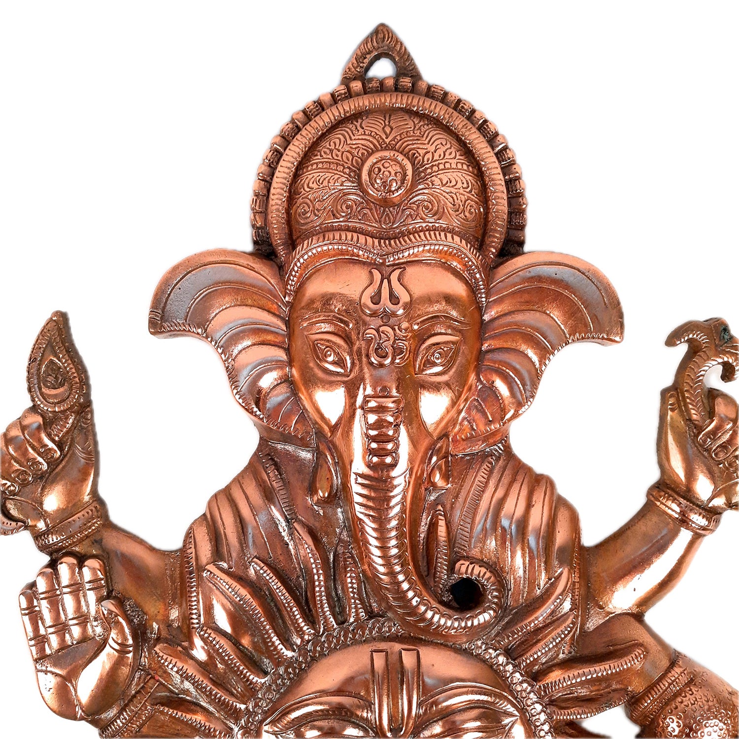 Ganesh With Sun & 7 Horse Wall Hanging | Lord Ganesha With Surya Bhagwan Wall Decor - For Puja, Home & Entrance Living Room & Gift - Apkamart