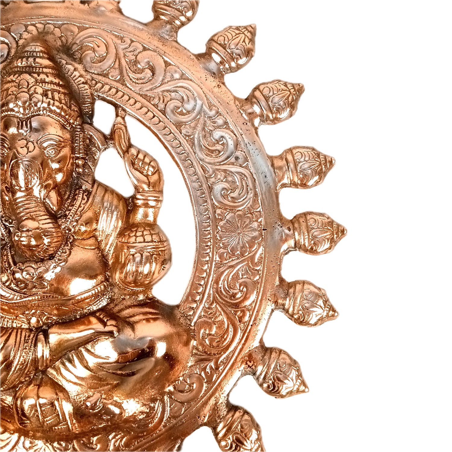 Ganesh Wall Hanging Statue | Ganesha Wall Idol for Puja, Home, Living Room Decor | Diwali & Housewarming Gift - 17 Inch - Apkamart