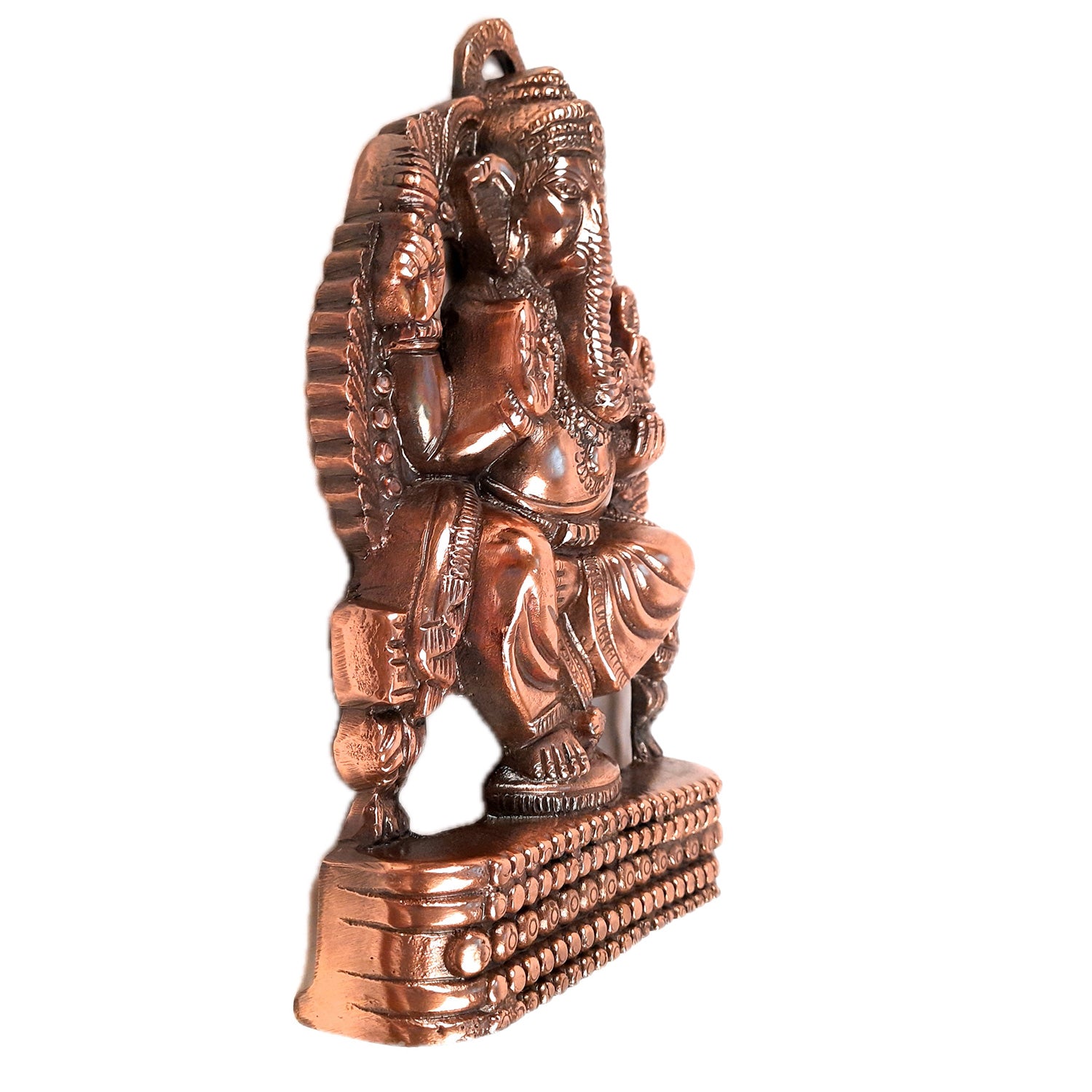 Ganesh Wall Hanging Statue | Ganesha Wall Idol for Puja, Home, Living Room Decor | Diwali & Housewarming Gift - 12 Inch - apkamart