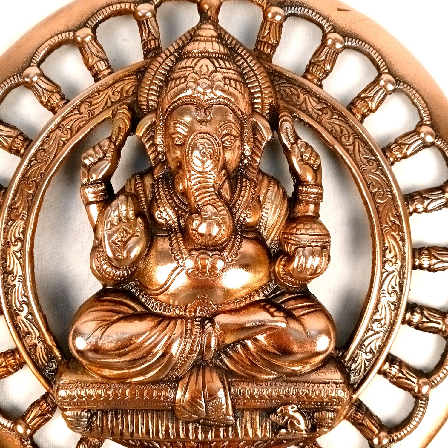 Ganesh Wall Hanging Statue | Ganesha Wall Idol for Puja, Home, Living Room Decor | Diwali & Housewarming Gift - 12 Inch - Apkamart