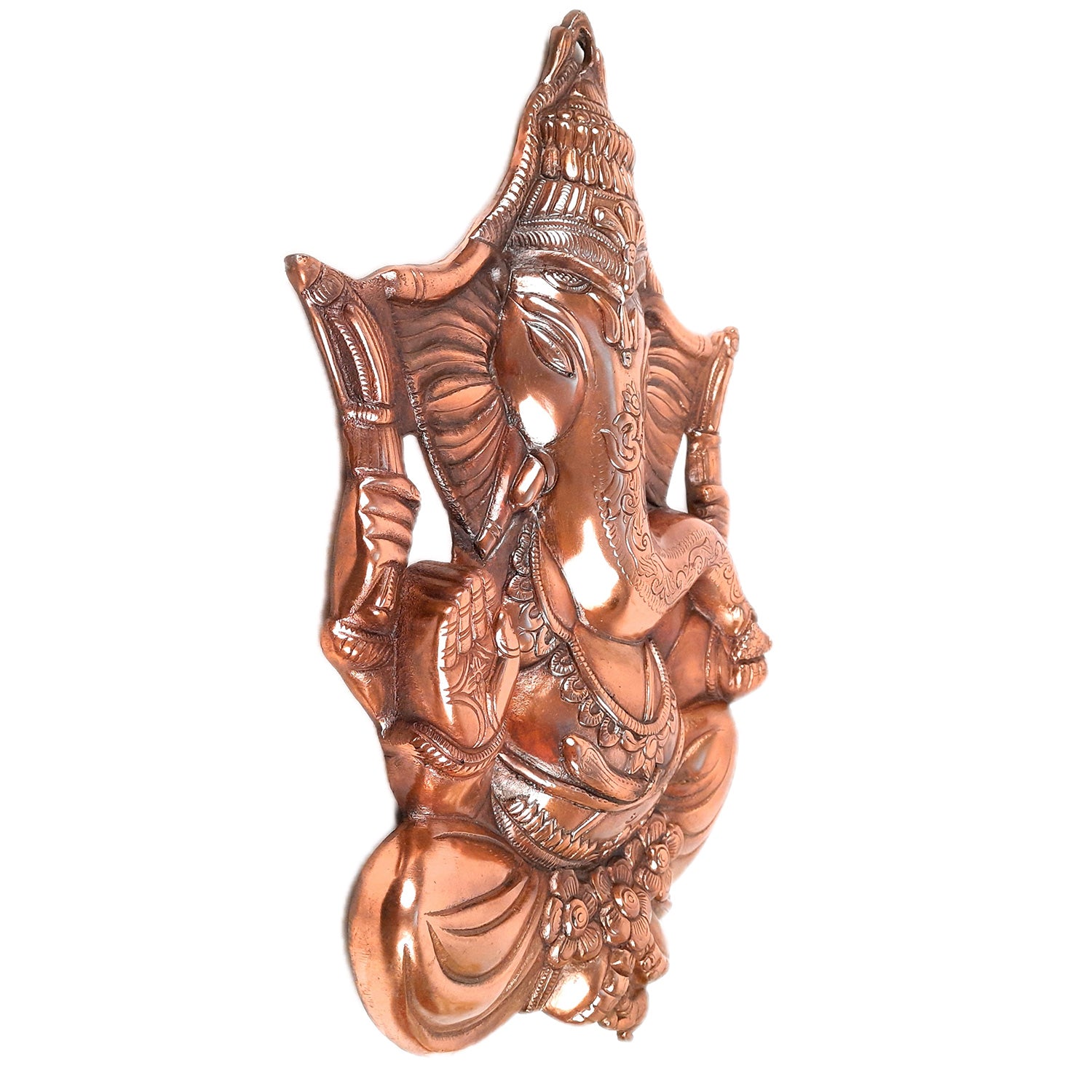 Ganesh Wall Hanging Statue | Ganesha Wall Idol for Puja, Home, Living Room Decor | Diwali & Housewarming Gift - Apkamart