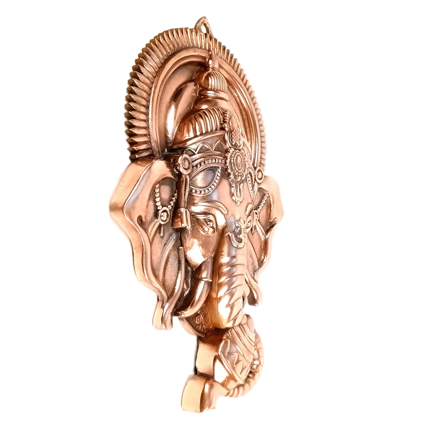 Ganesh Idol Wall Hanging | Lord Ganesha Face Wall Statue Decor - For Puja, Home & Entrance Living Room & Gift - 25 Inch - Apkamart