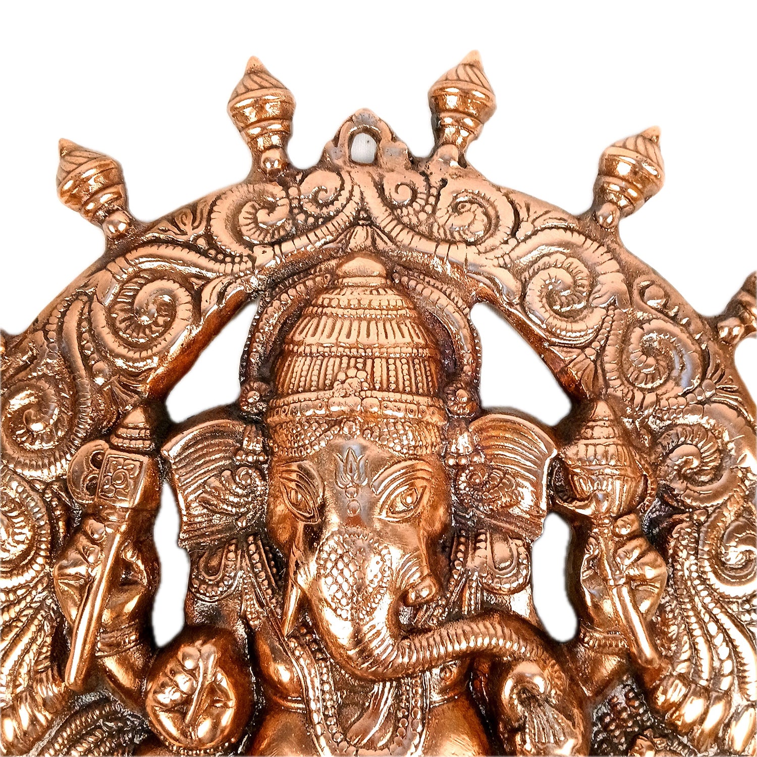 Ganesh Wall Hanging Idol | Lord Ganesha Wall Statue Decor - For Puja, Home & Entrance, Living Room, Office Decoration & Gift - 17 Inch - Apkamart