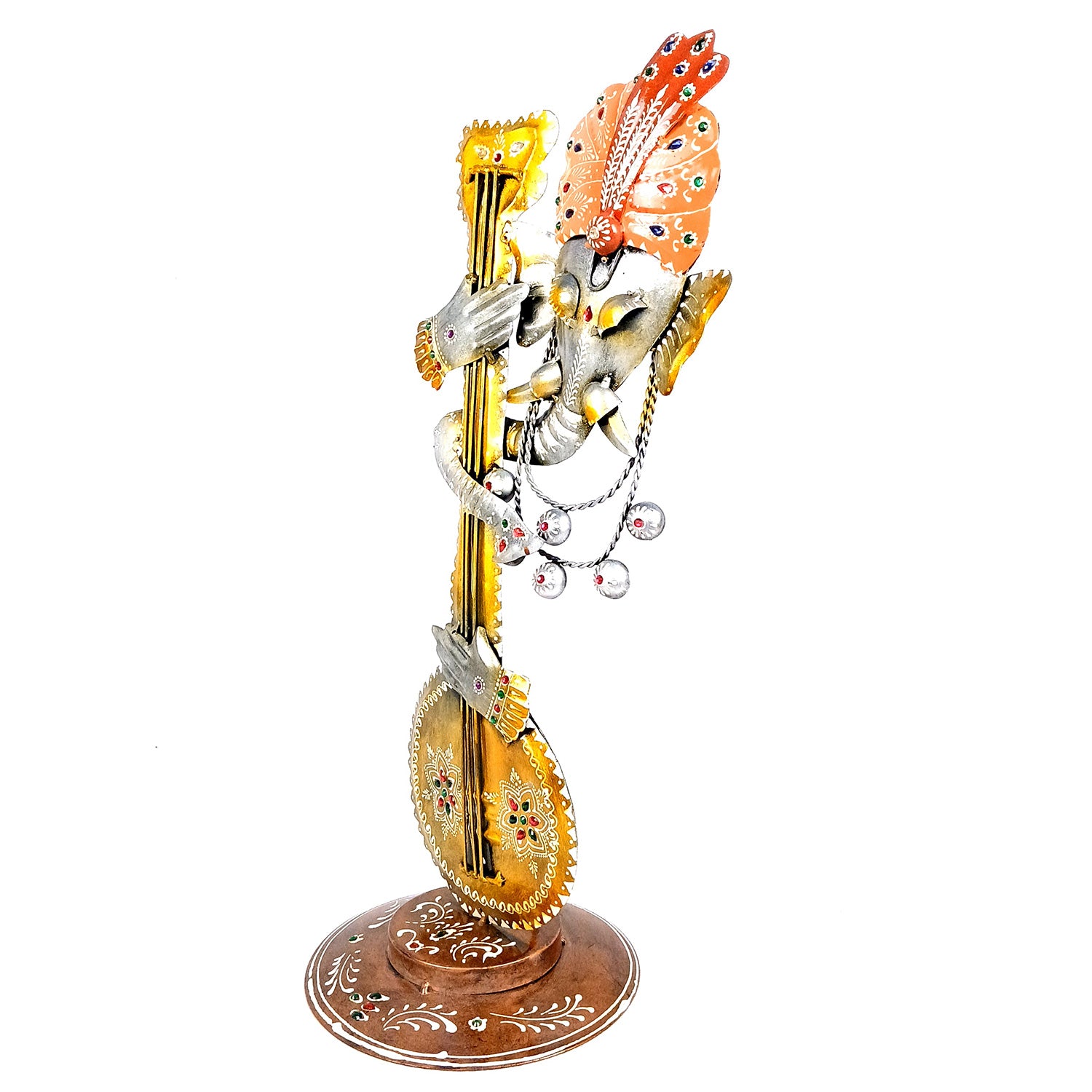 Ganesh Showpiece  - Decorative Showpiece for Table & Office Decor - 20 Inch - ApkaMart #Color_Silver