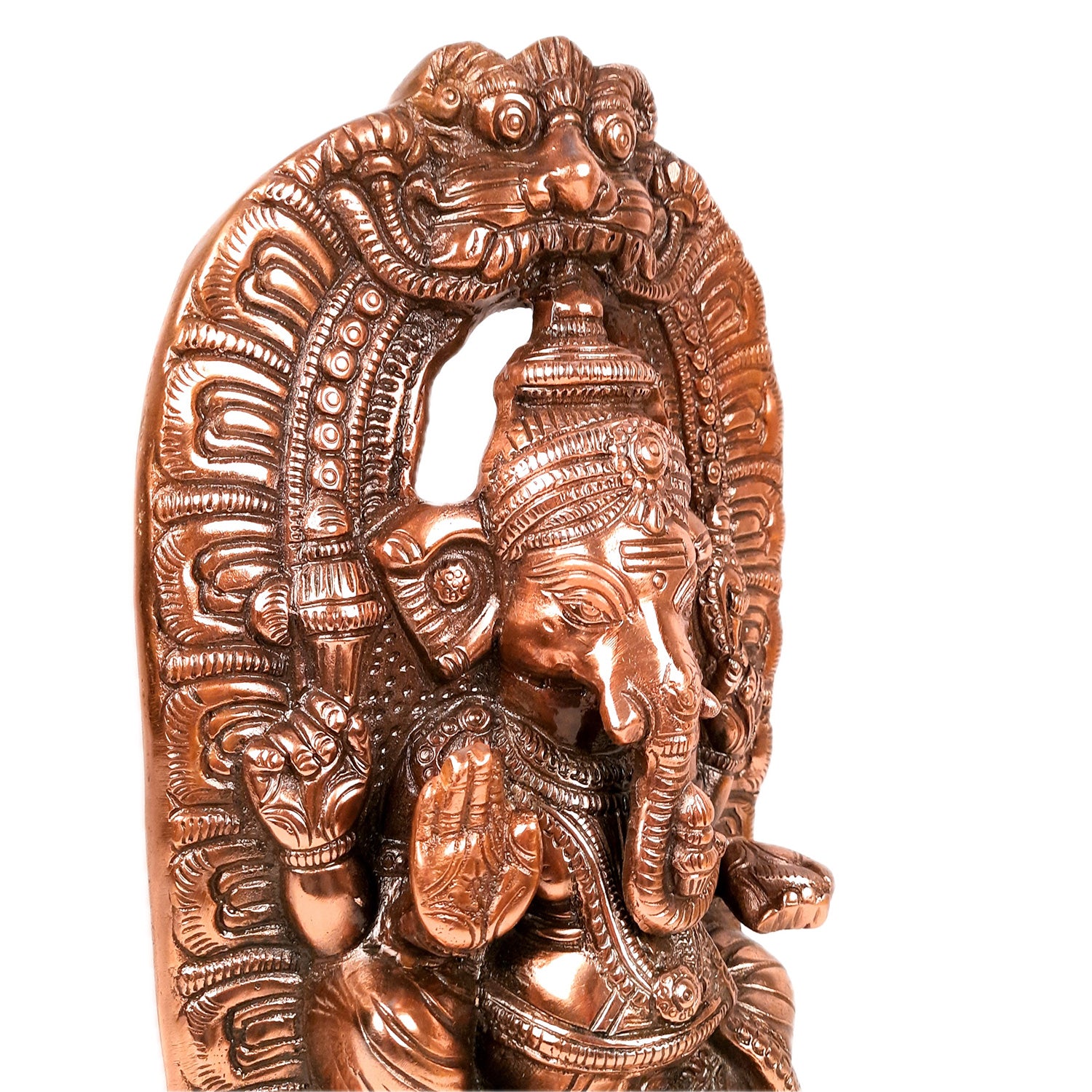 Ganesh Statue | Lord Ganesha Idol - for Home, Puja, Living Room, Entrance & Office Decor | Antique Idol for Religious & Spiritual Decor - 18 Inch - apkamart