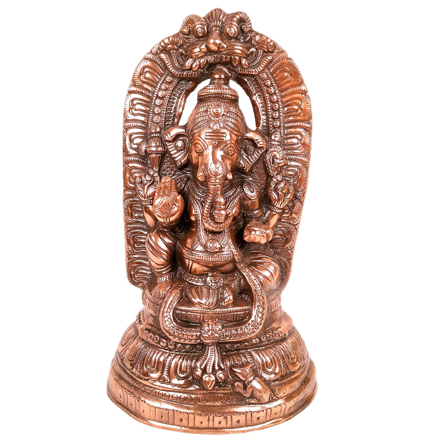 Ganesh Statue | Lord Ganesha Idol - for Home, Puja, Living Room, Entrance & Office Decor | Antique Idol for Religious & Spiritual Decor - 18 Inch - apkamart