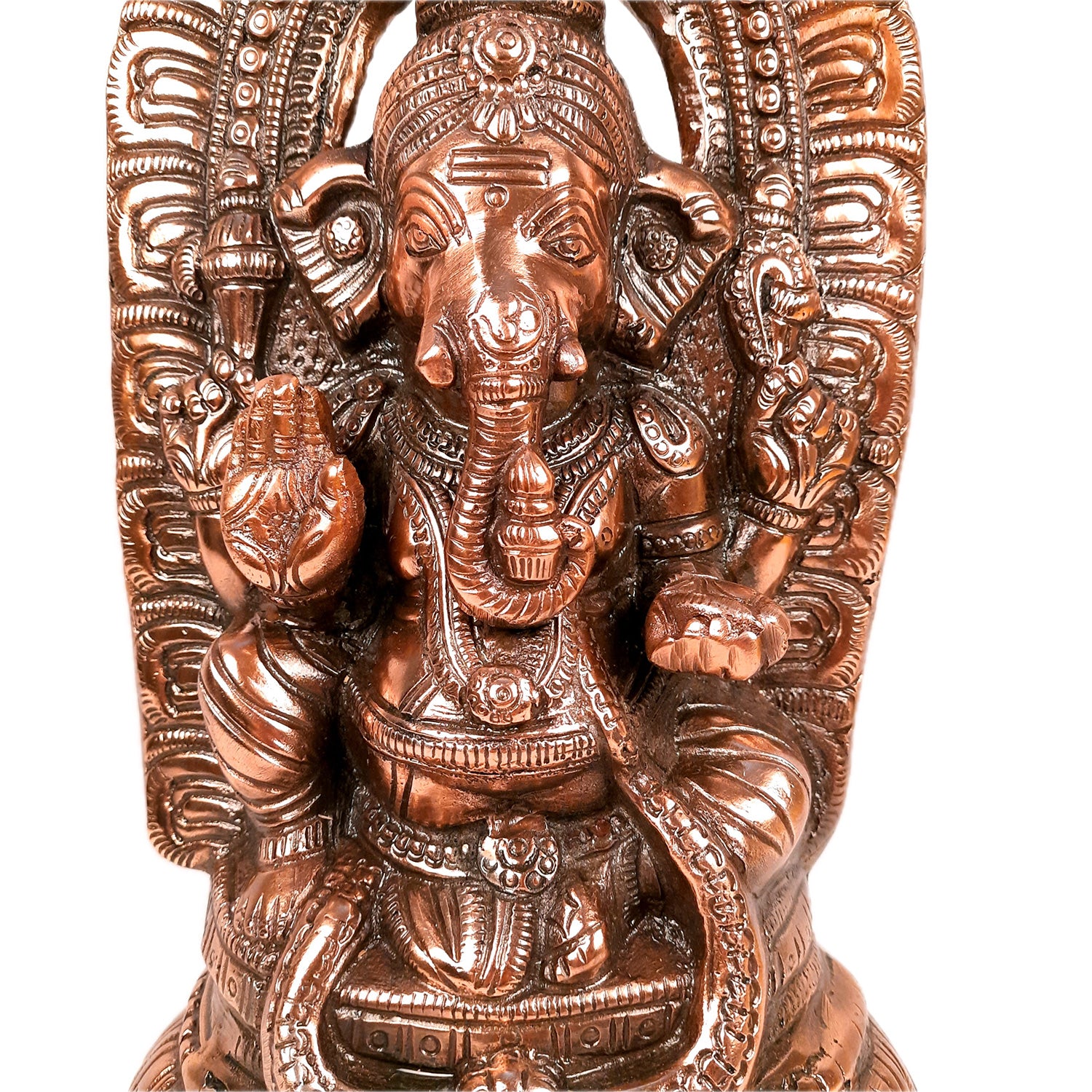 Ganesh Statue | Lord Ganesha Idol - for Home, Puja, Living Room, Entrance & Office Decor | Antique Idol for Religious & Spiritual Decor - 18 Inch - apkamart