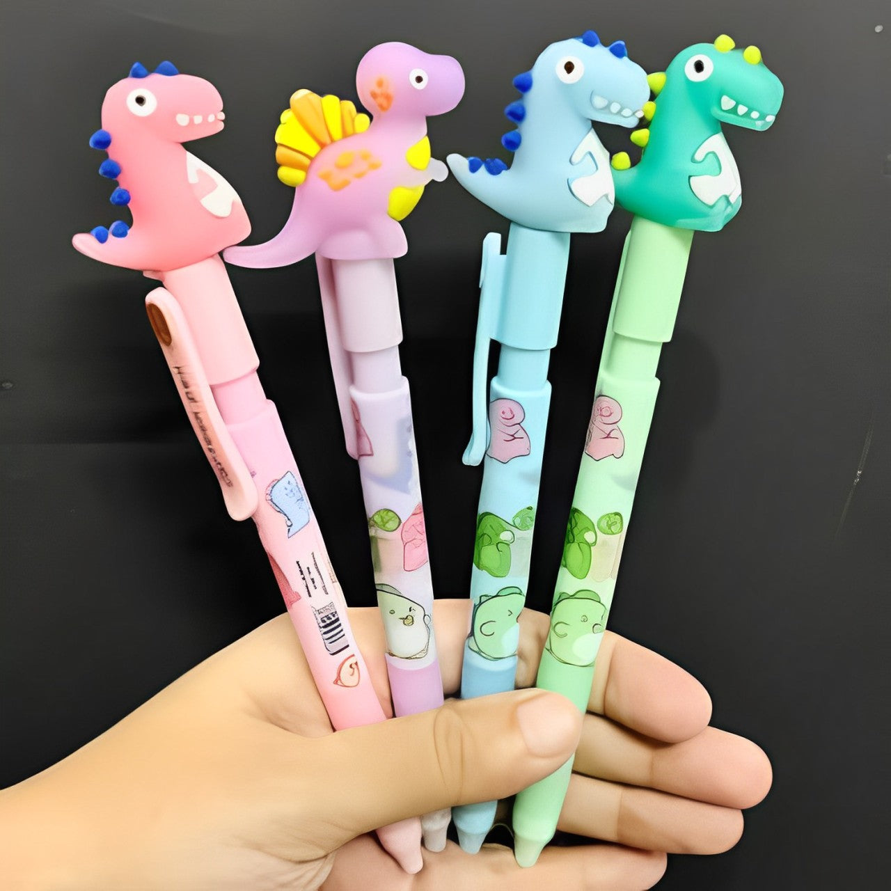 Pen with Playful Cool Colorful Dragon Topper - For Kids, School & Birthday Return Gift - apkamart