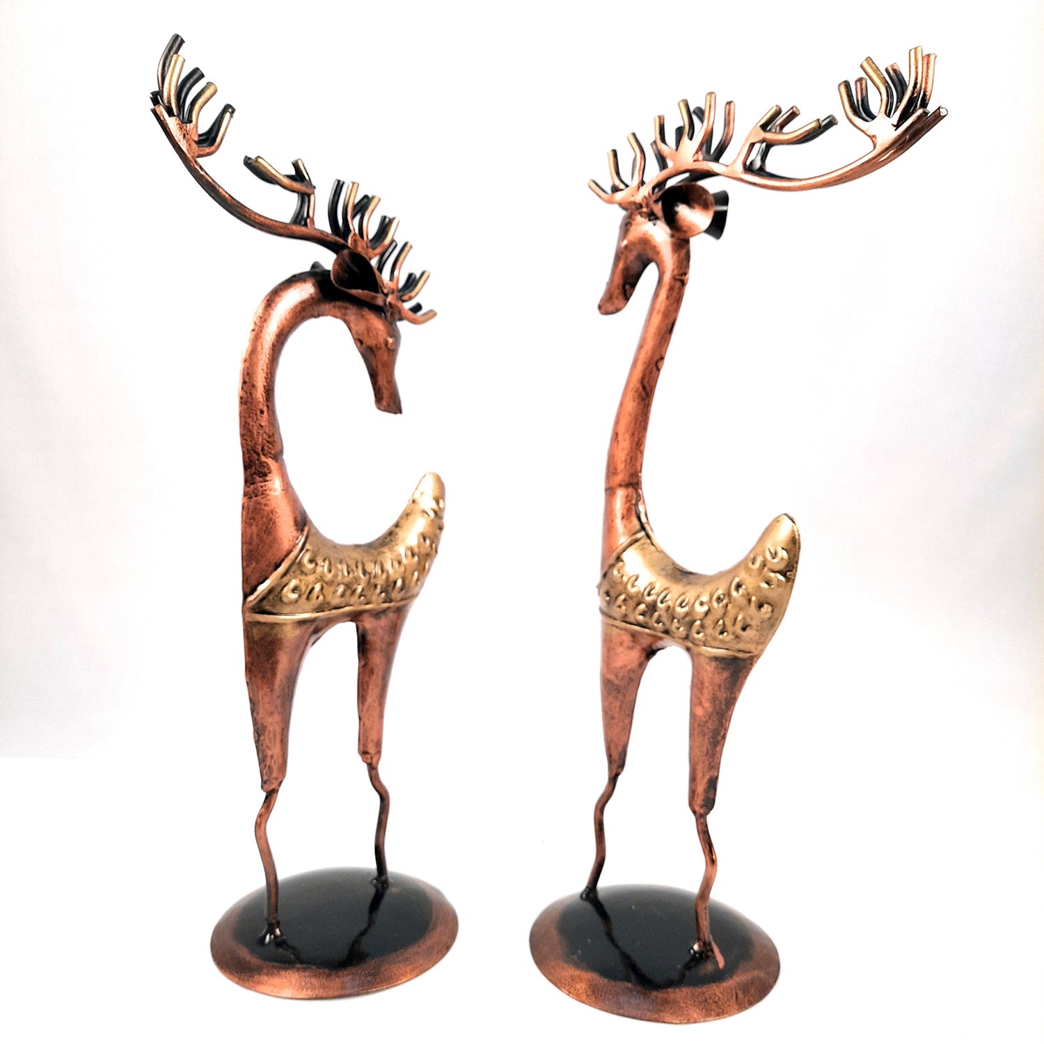 Giraffe Set Showpiece | Animal Figurines - for Vastu, Showpieces for Home Table, Living Room Decor & Gifts - 16 Inch (Set of 2)