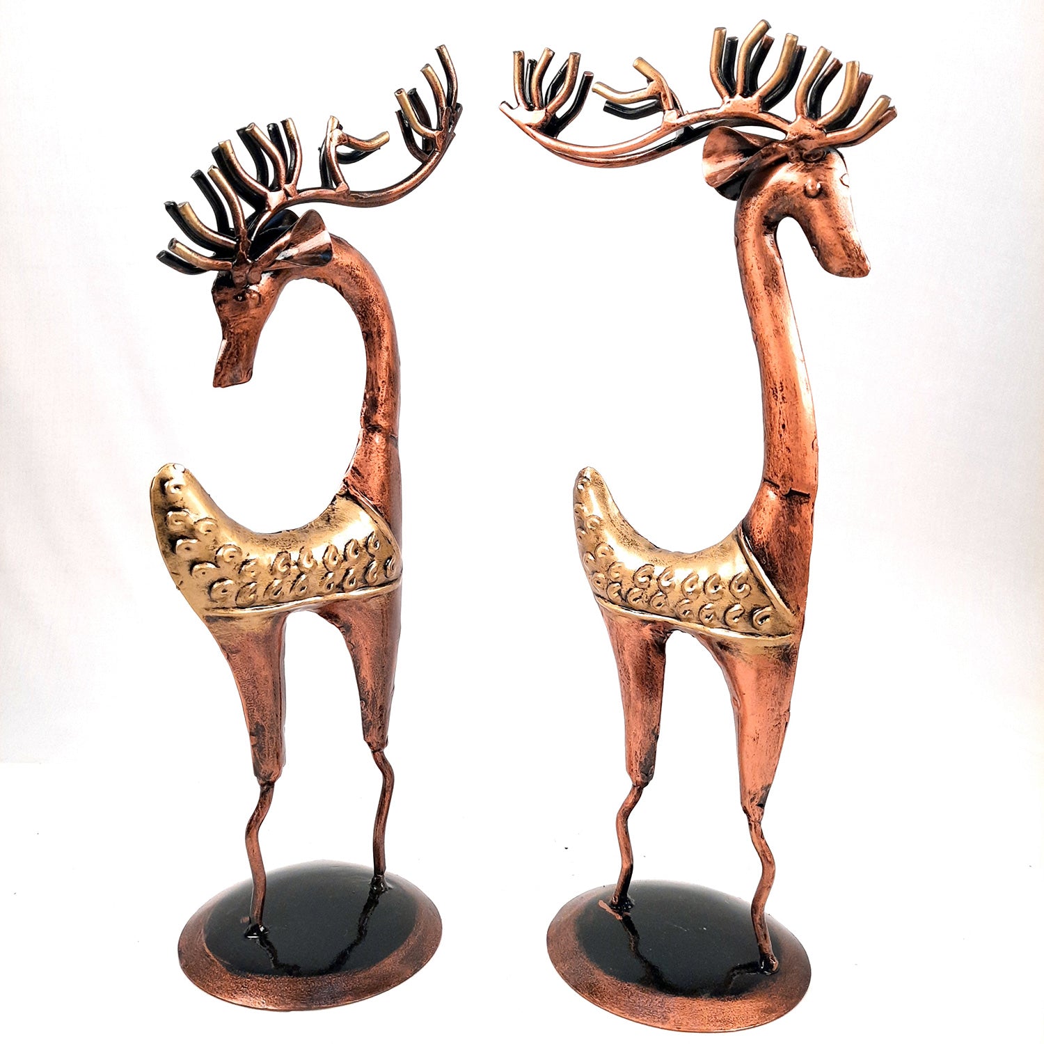 Giraffe Set Showpiece | Animal Figurines - for Vastu, Showpieces for Home Table, Living Room Decor & Gifts - 16 Inch (Set of 2)