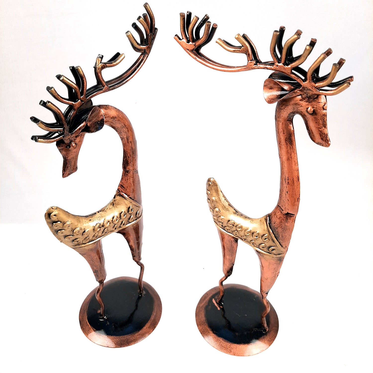 Giraffe Set Showpiece | Animal Figurines - for Vastu, Showpieces for Home Table, Living Room Decor & Gifts - 16 Inch (Set of 2)