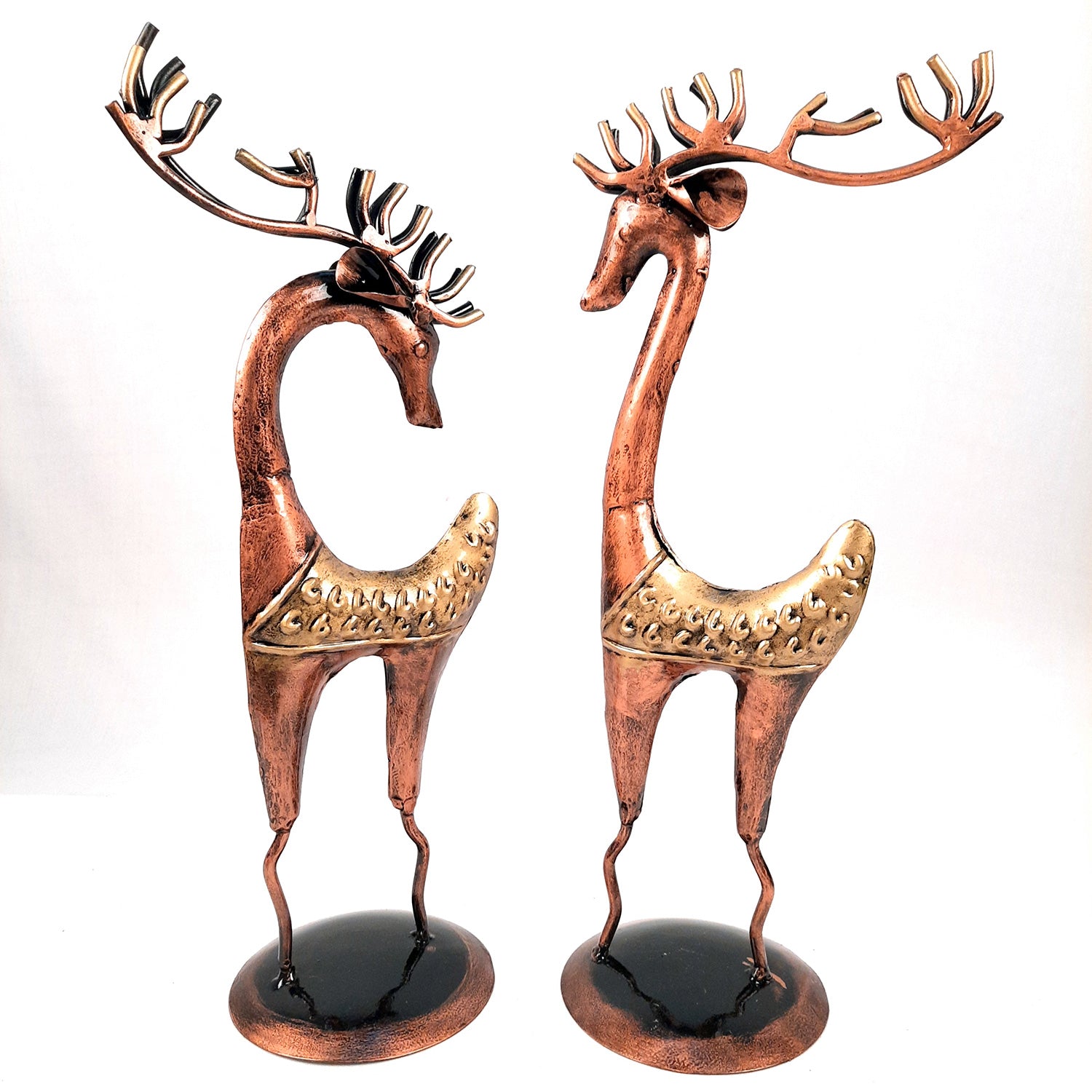 Giraffe Set Showpiece | Animal Figurines - for Vastu, Showpieces for Home Table, Living Room Decor & Gifts - 16 Inch (Set of 2)