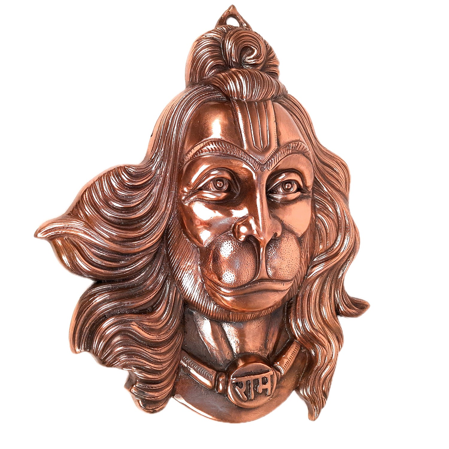 Lord Hanuman Wall Hanging | Bajarangbali Face Wall Statue - for Puja, Home, Entrance, Gift & Living Room Decor - apkamart